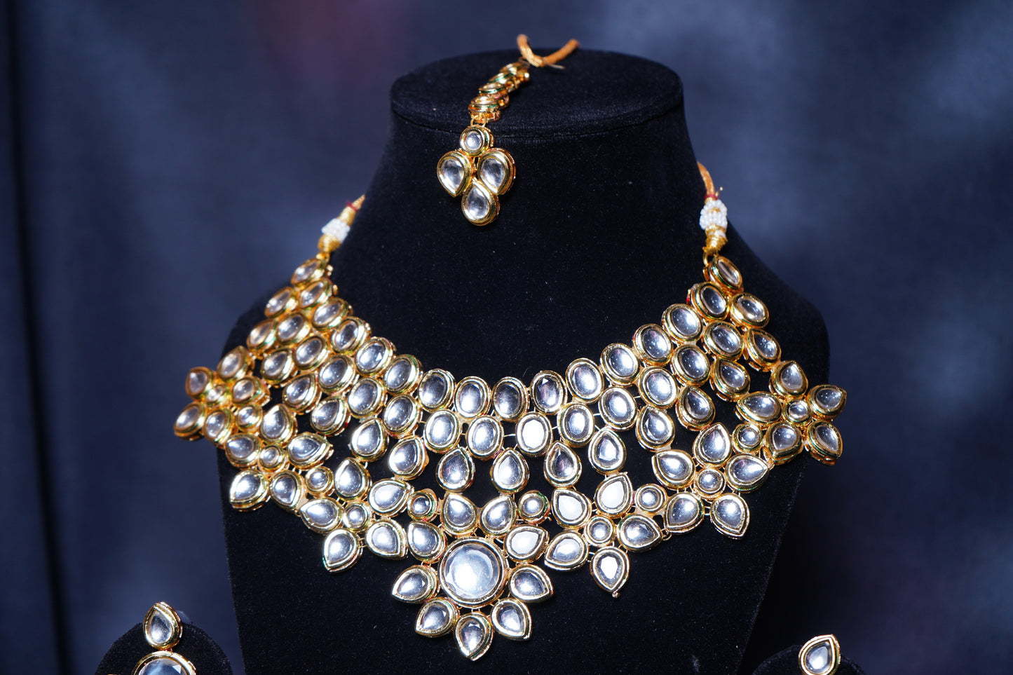 Rani’s Kundan Designer Necklace set - Chaandi Rivaaz