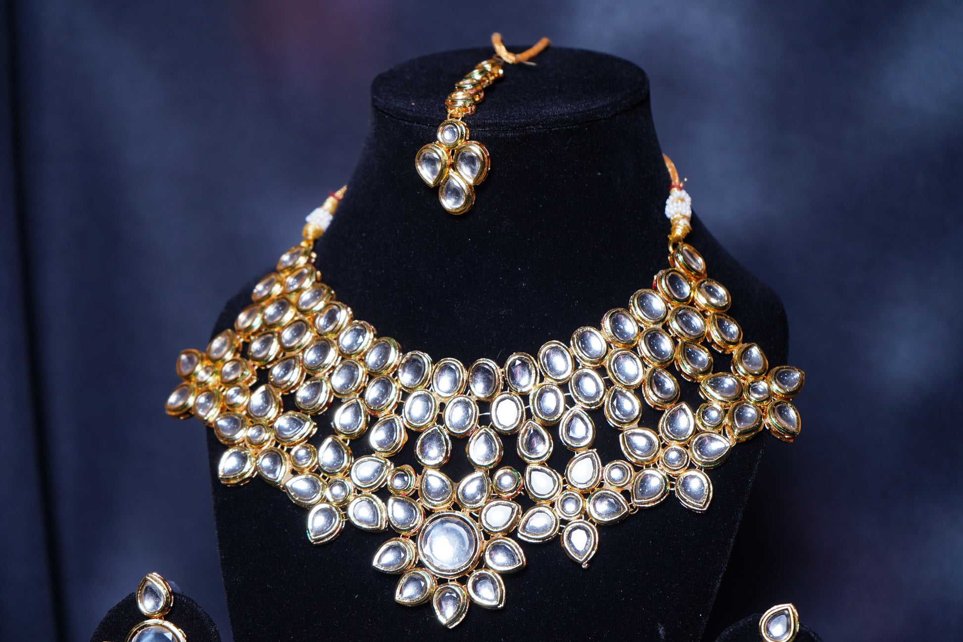 Rani’s Kundan Designer Necklace set - Chaandi Rivaaz