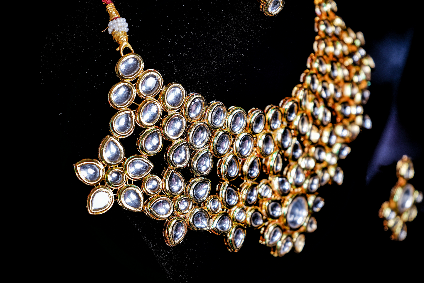 Rani’s Kundan Designer Necklace set - Chaandi Rivaaz