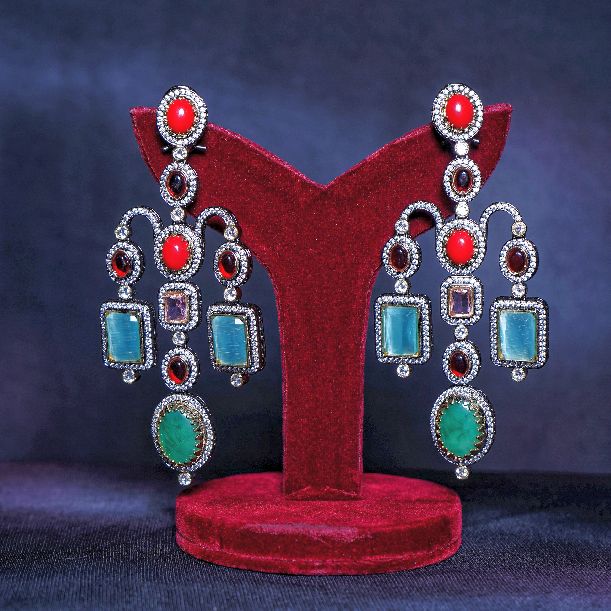 Madhuri's Sabyasachi Inspired Danglers - Chaandi Rivaaz