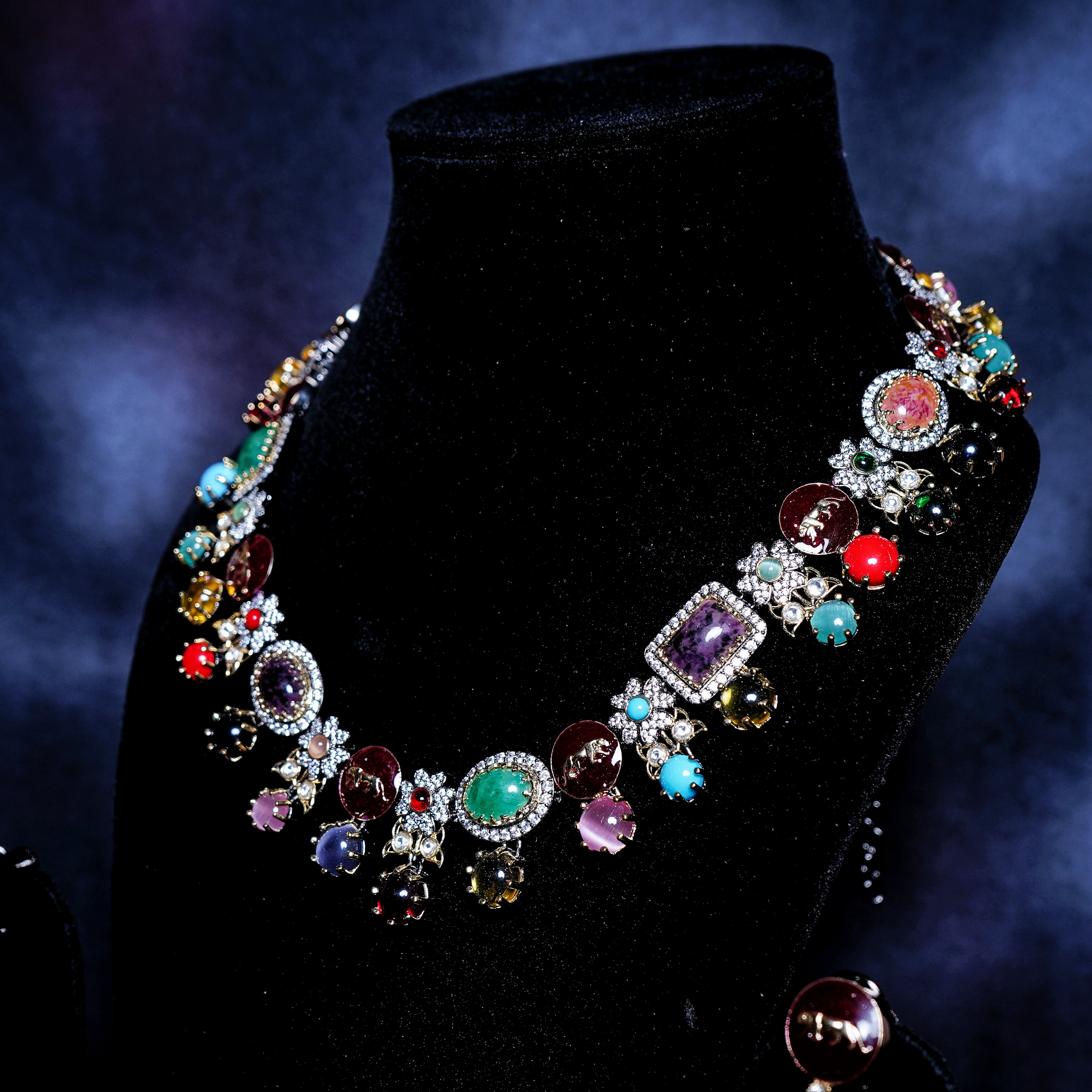 Beautiful Sabyasachi Designer Necklace set - Chaandi Rivaaz