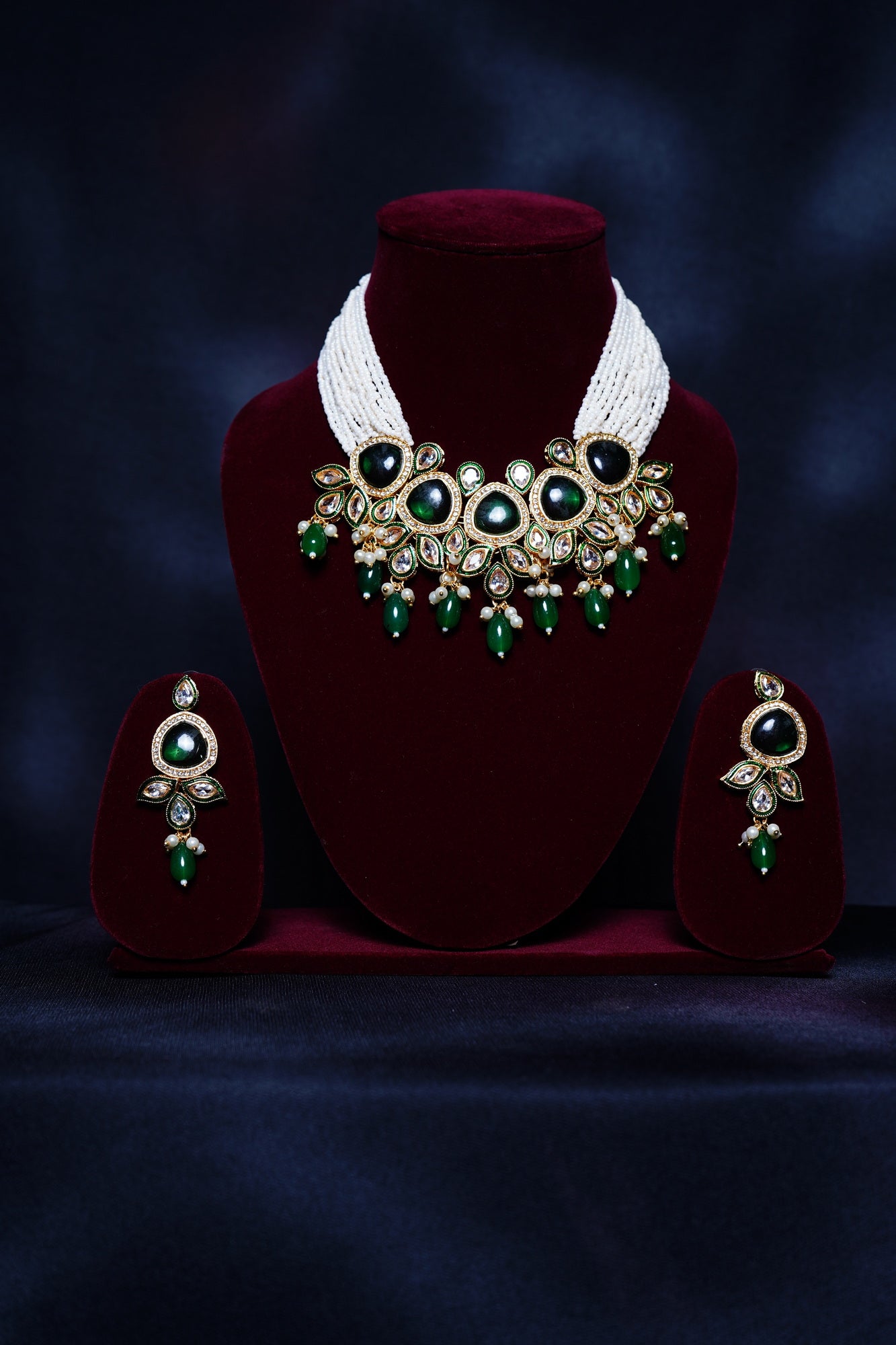 Beautiful Pearl Designer Choker set - Chaandi Rivaaz