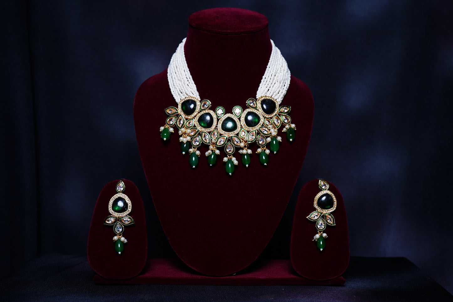 Beautiful Pearl Designer Choker set - Chaandi Rivaaz