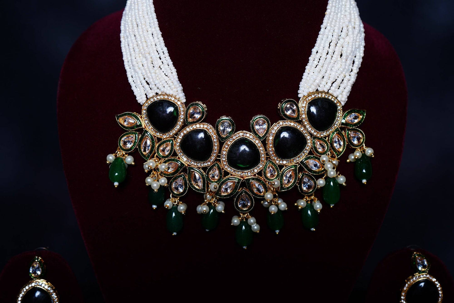 Beautiful Pearl Designer Choker set - Chaandi Rivaaz