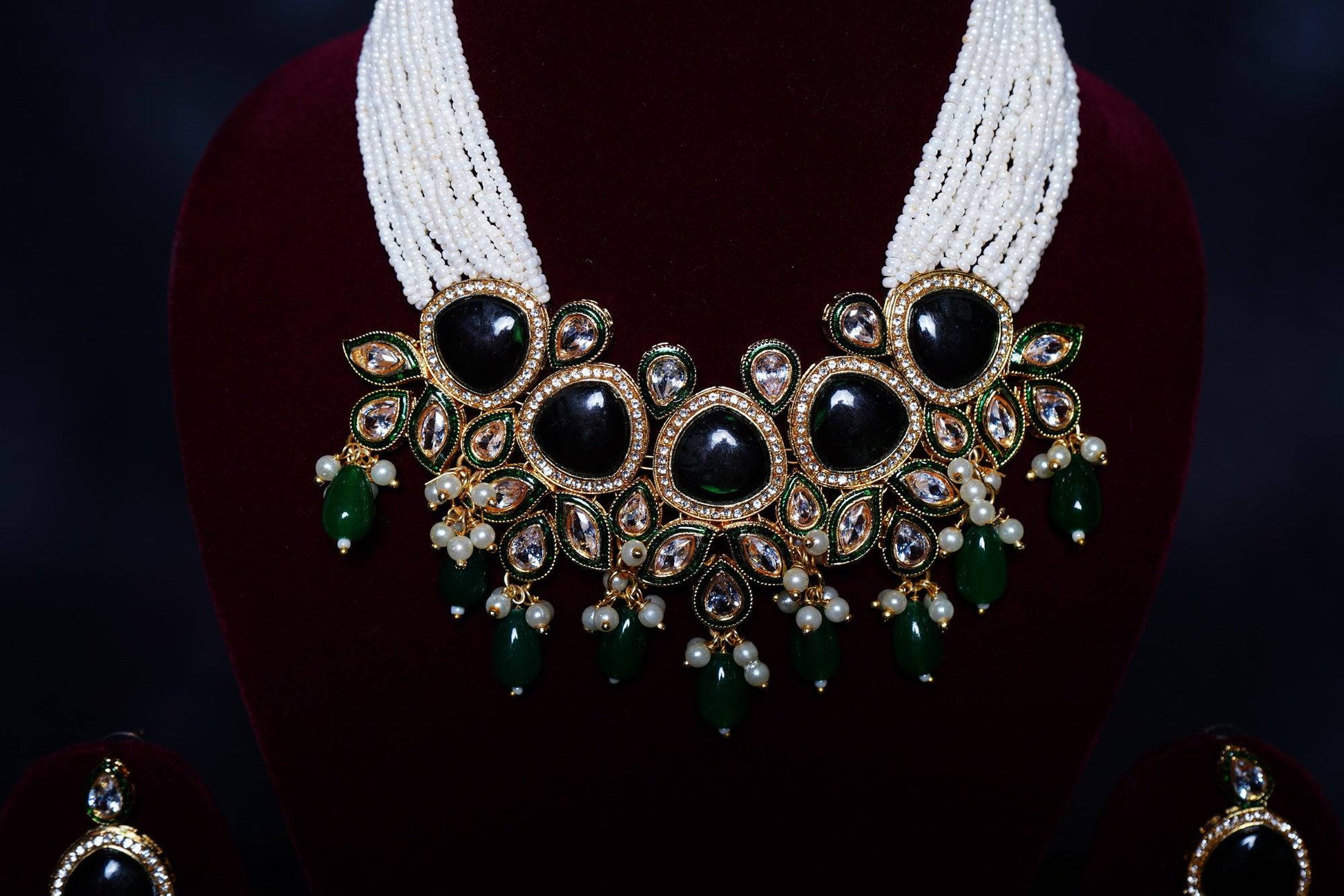Beautiful Pearl Designer Choker set - Chaandi Rivaaz