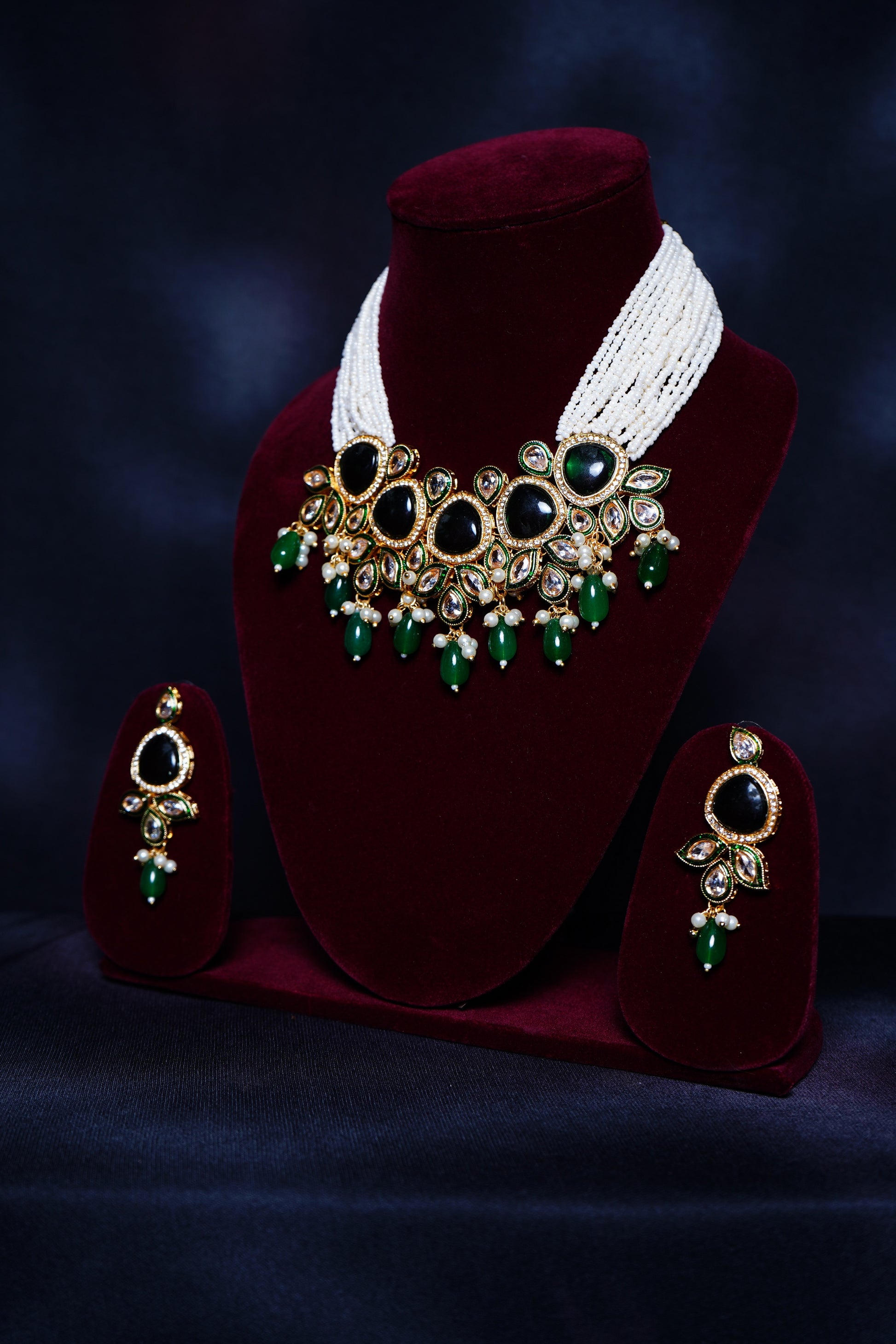 Beautiful Pearl Designer Choker set - Chaandi Rivaaz