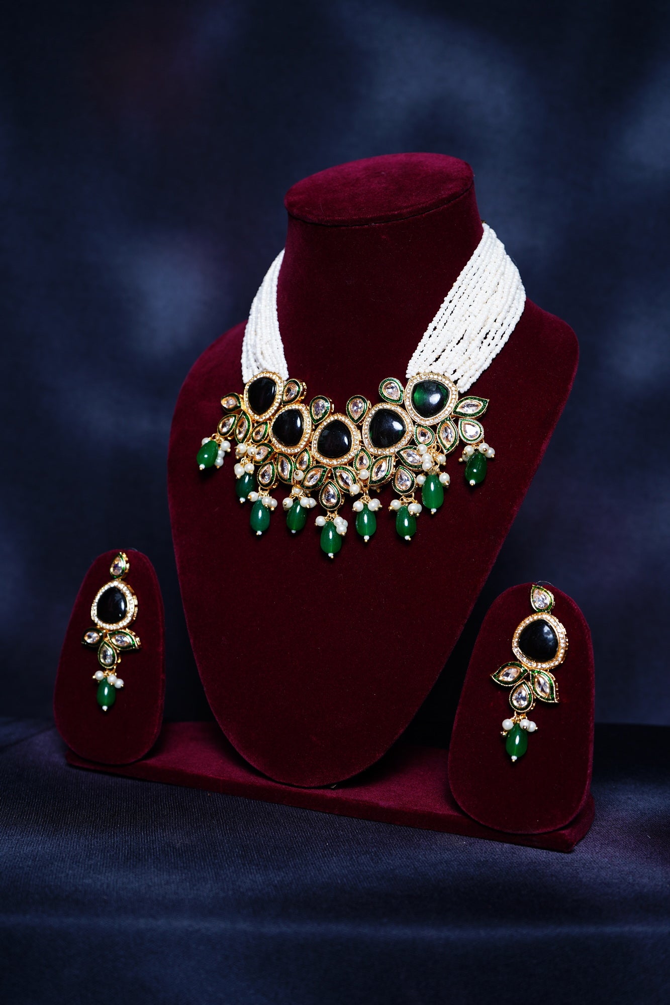 Beautiful Pearl Designer Choker set - Chaandi Rivaaz