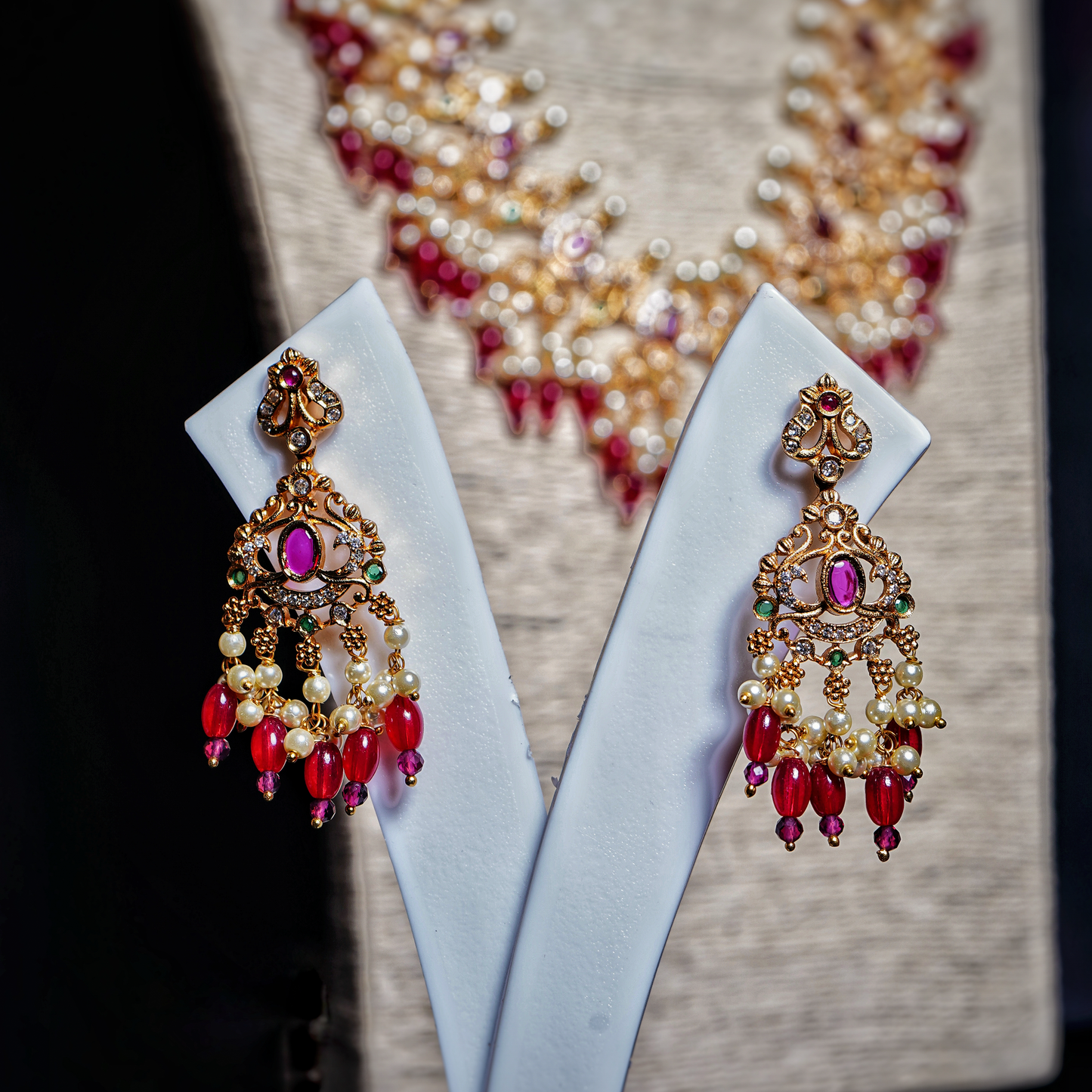 Beautiful Jadau Haar set - Chaandi Rivaaz