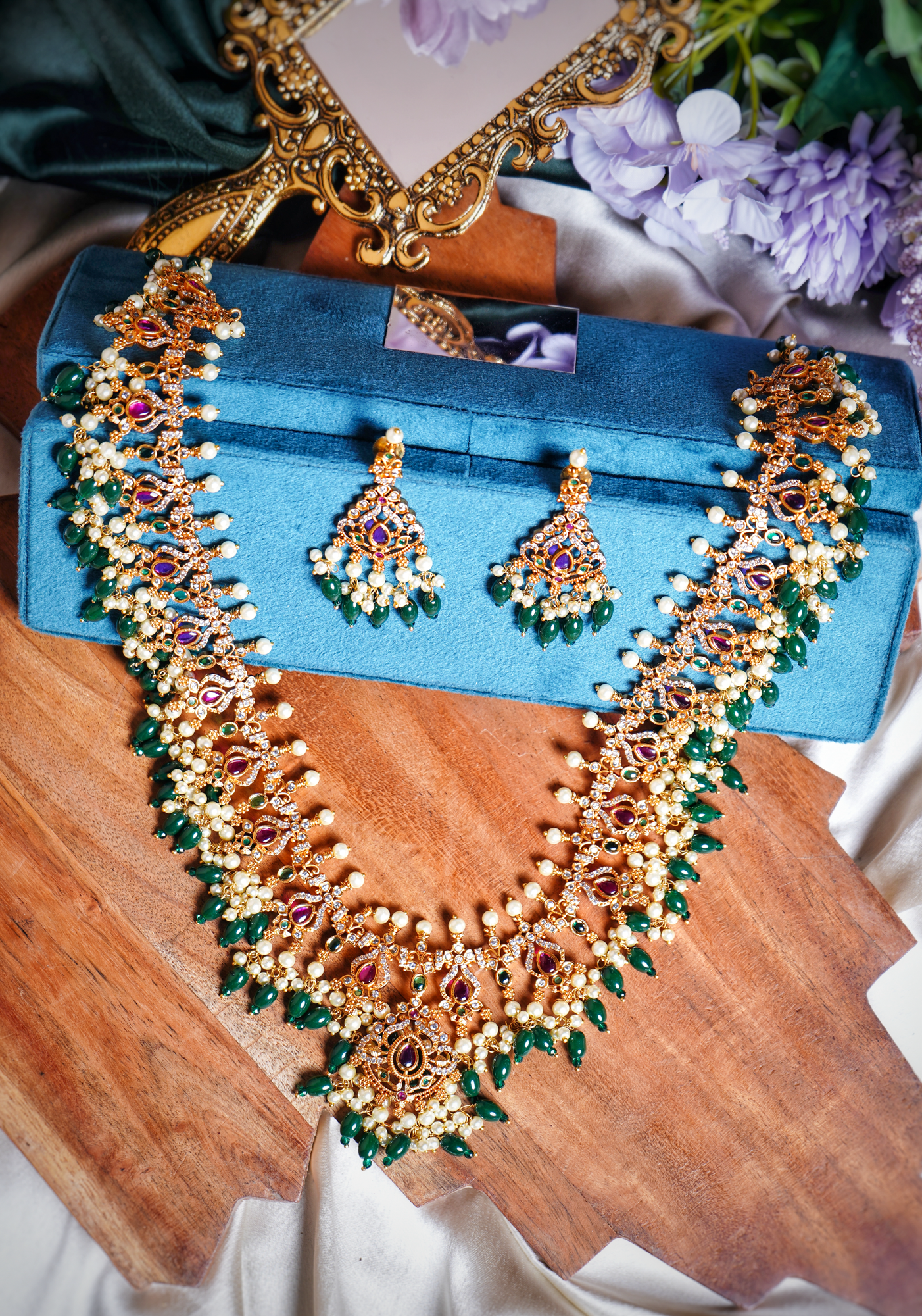 Beautiful Jadau Haar set - Chaandi Rivaaz