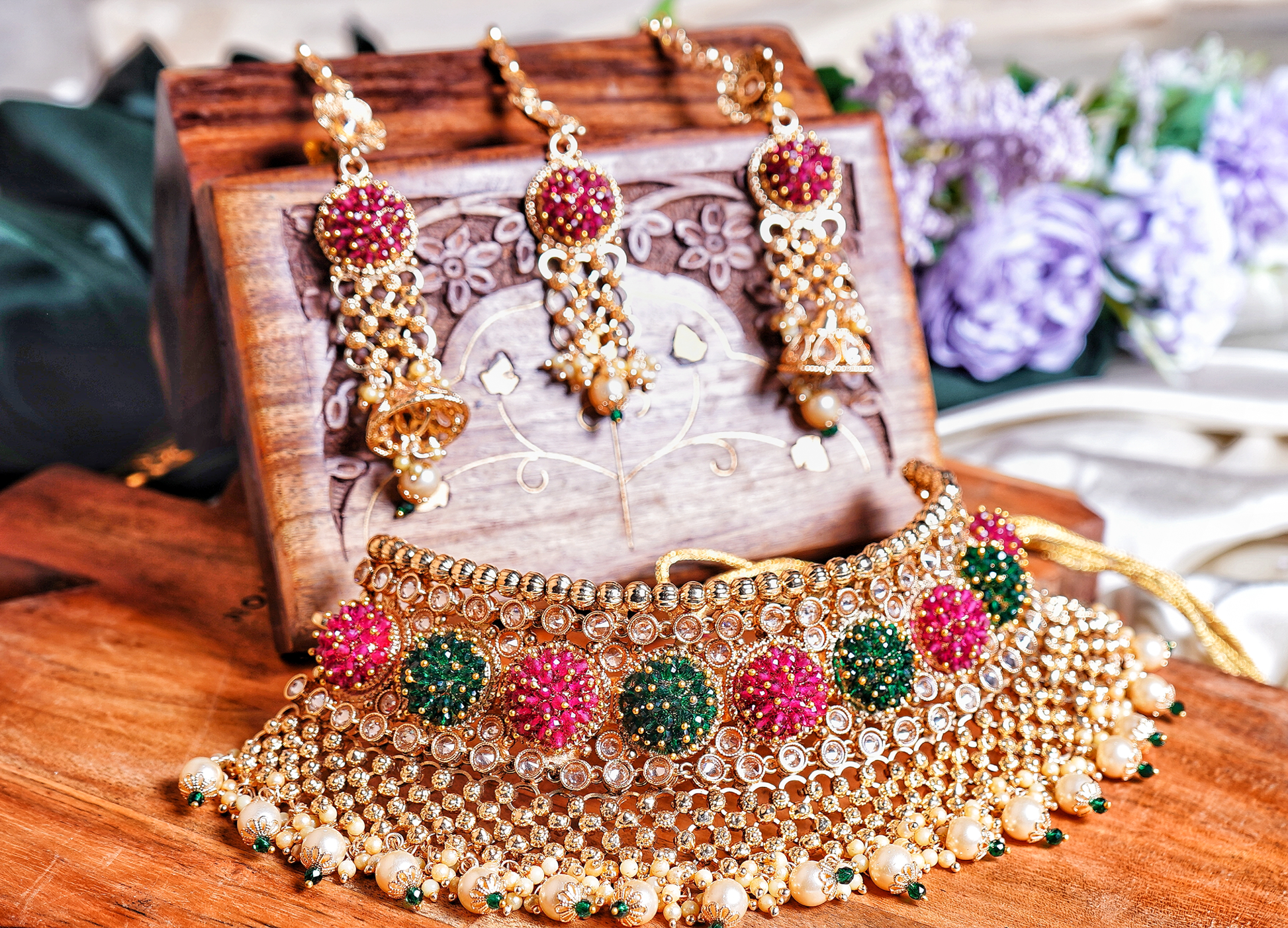 Beautiful Antique Designer Bridal Set - Chaandi Rivaaz