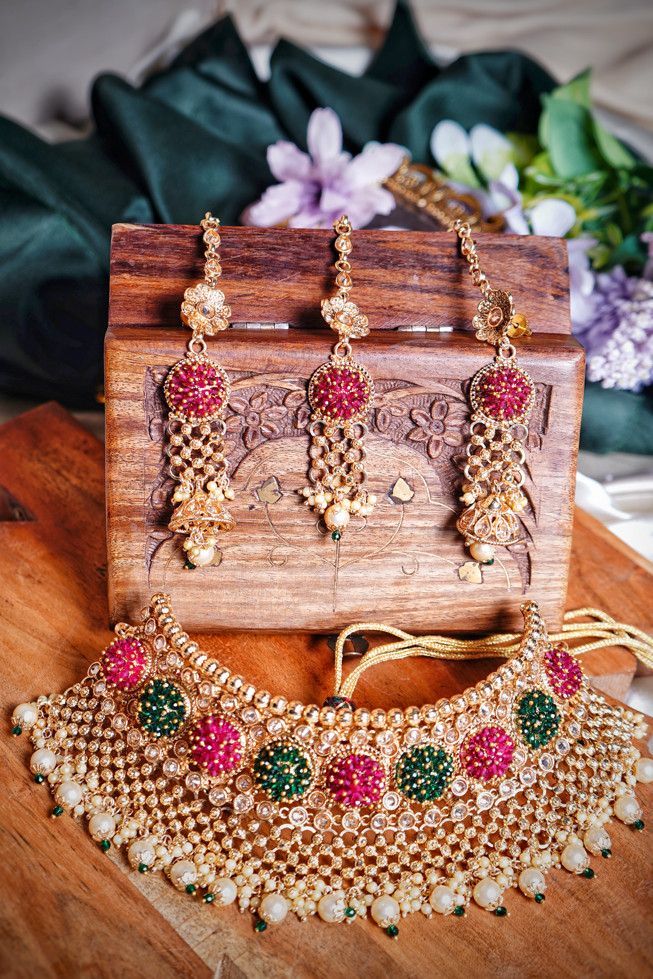 Beautiful Antique Designer Bridal Set - Chaandi Rivaaz