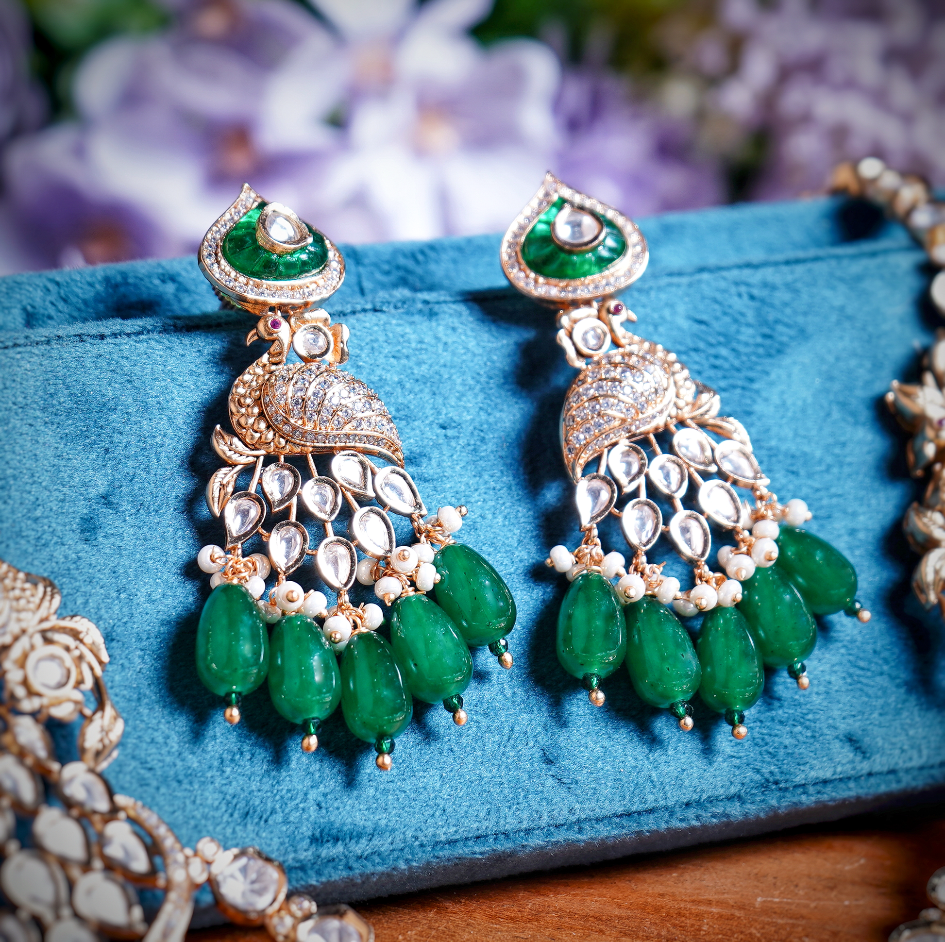 Beautiful Saniya Polki Necklace set - Chaandi Rivaaz