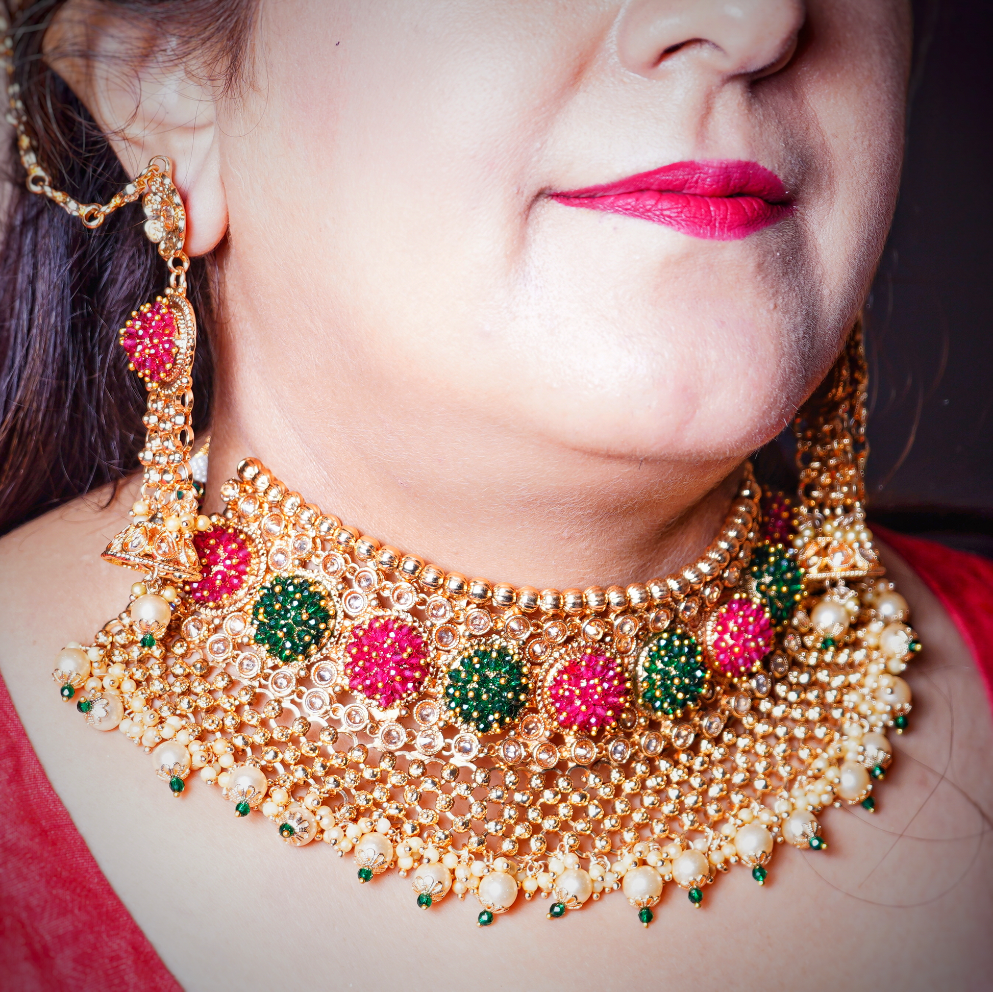 Beautiful Antique Designer Bridal Set - Chaandi Rivaaz
