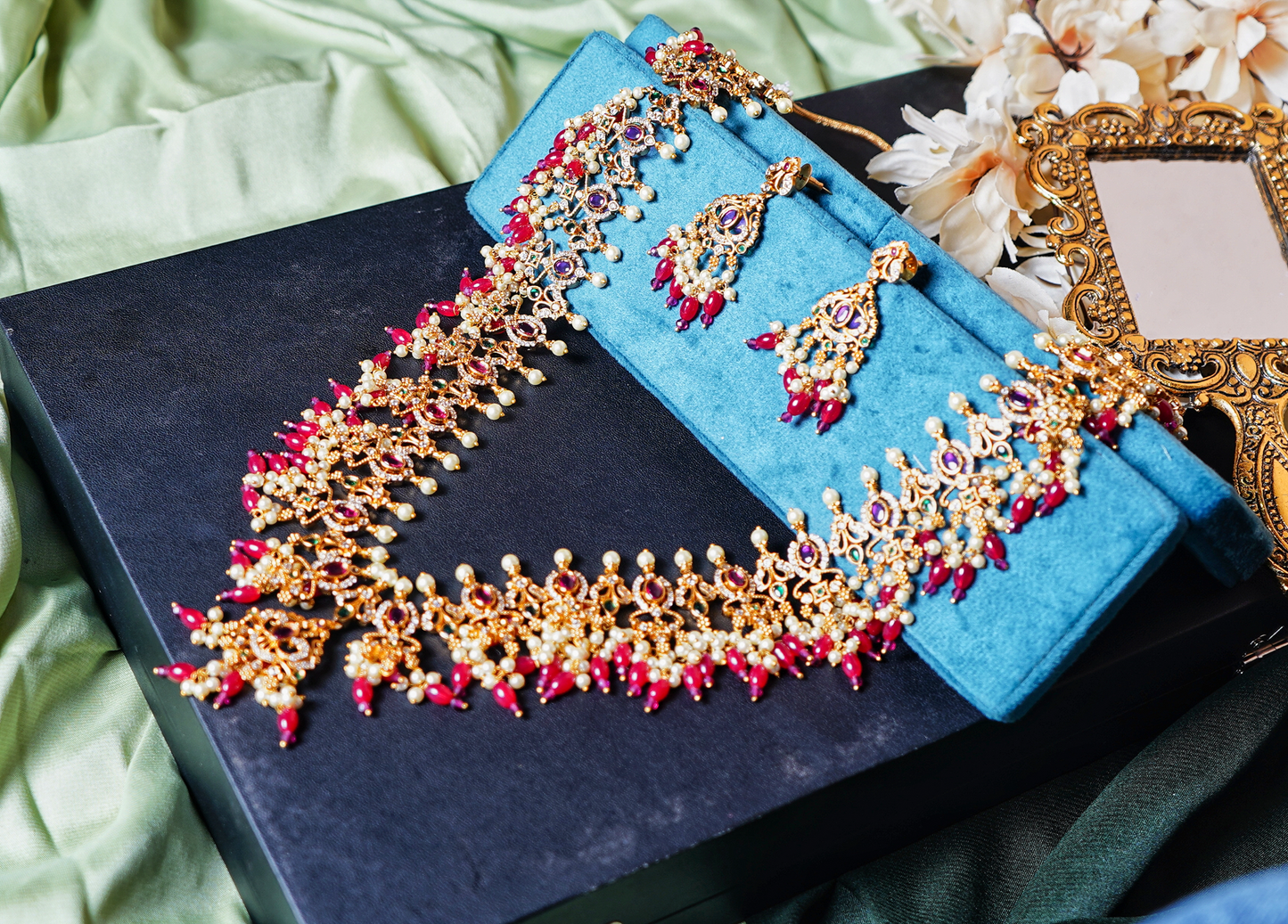 Beautiful Jadau Haar set - Chaandi Rivaaz