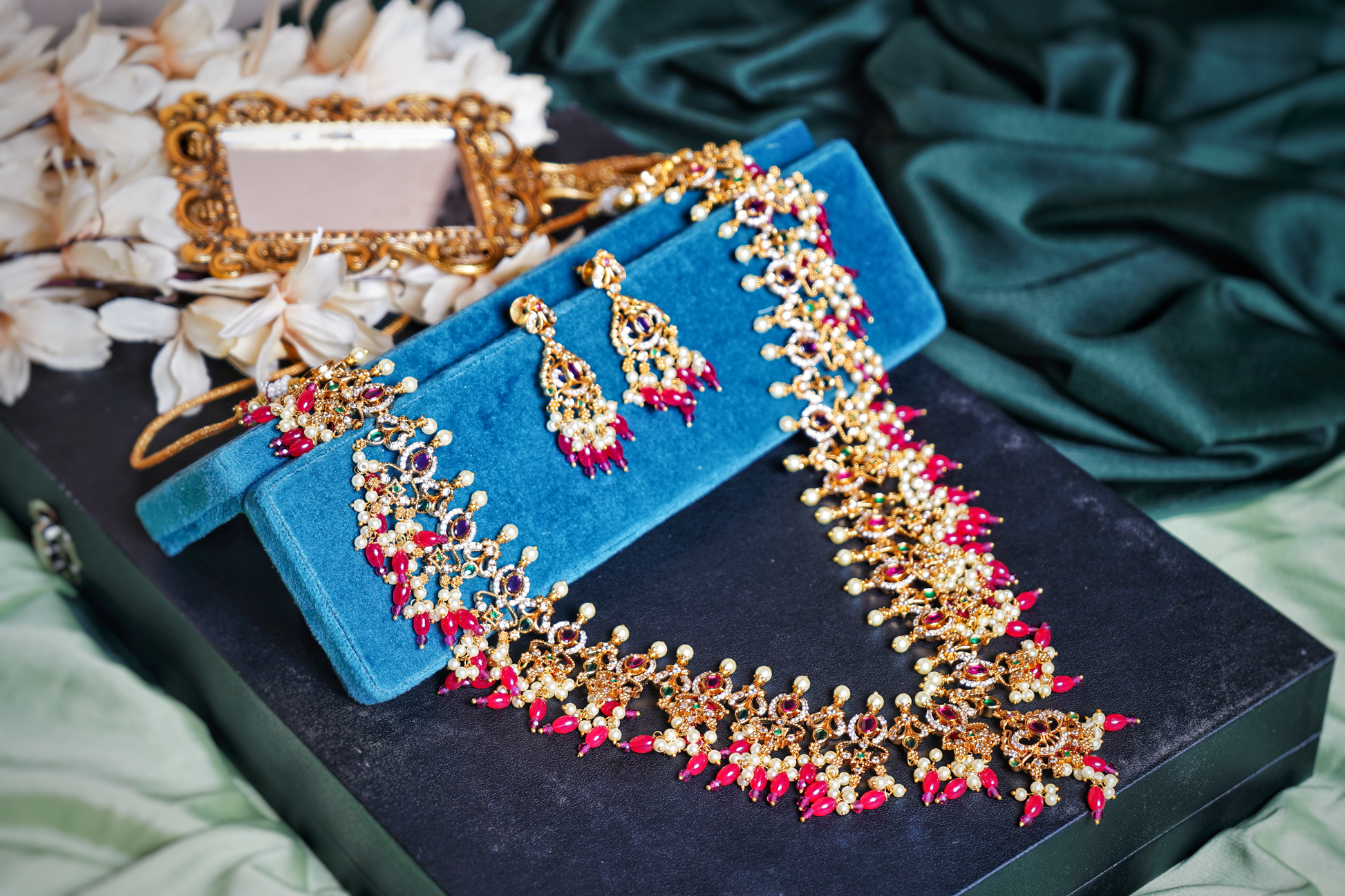 Beautiful Jadau Haar set - Chaandi Rivaaz