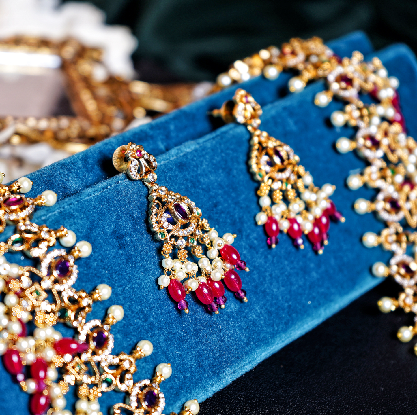 Beautiful Jadau Haar set - Chaandi Rivaaz
