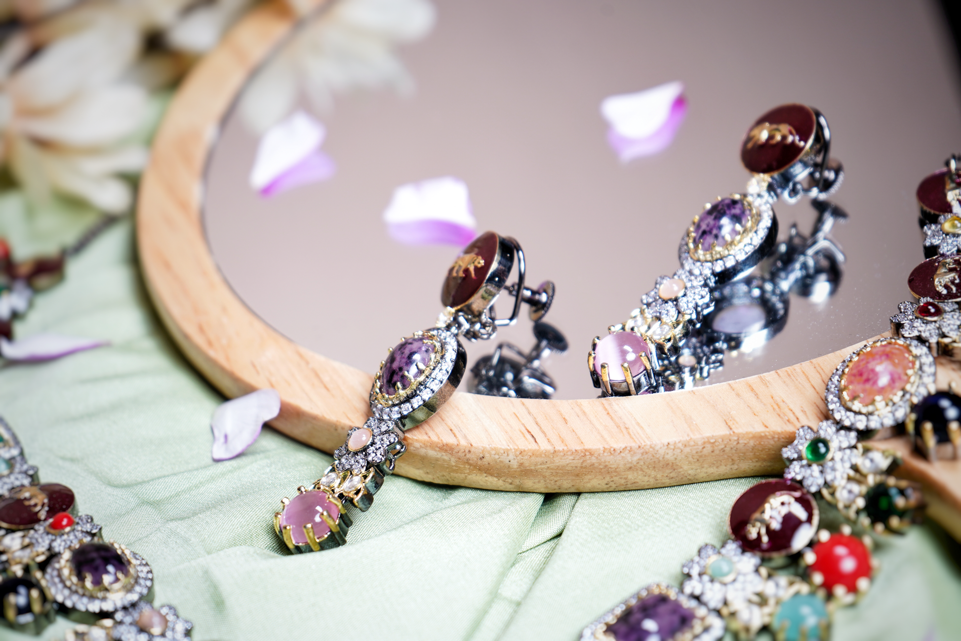 Beautiful Sabyasachi Designer Necklace set - Chaandi Rivaaz