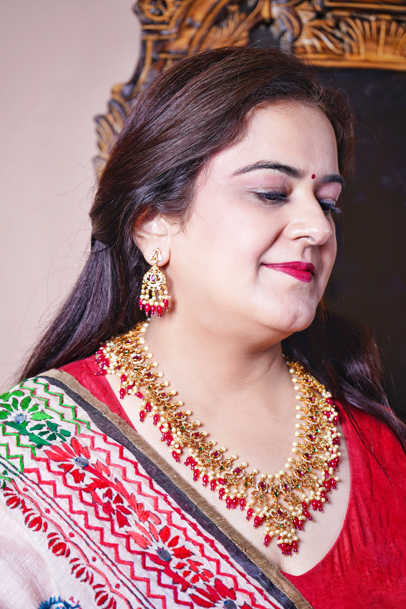 Beautiful Jadau Haar set - Chaandi Rivaaz