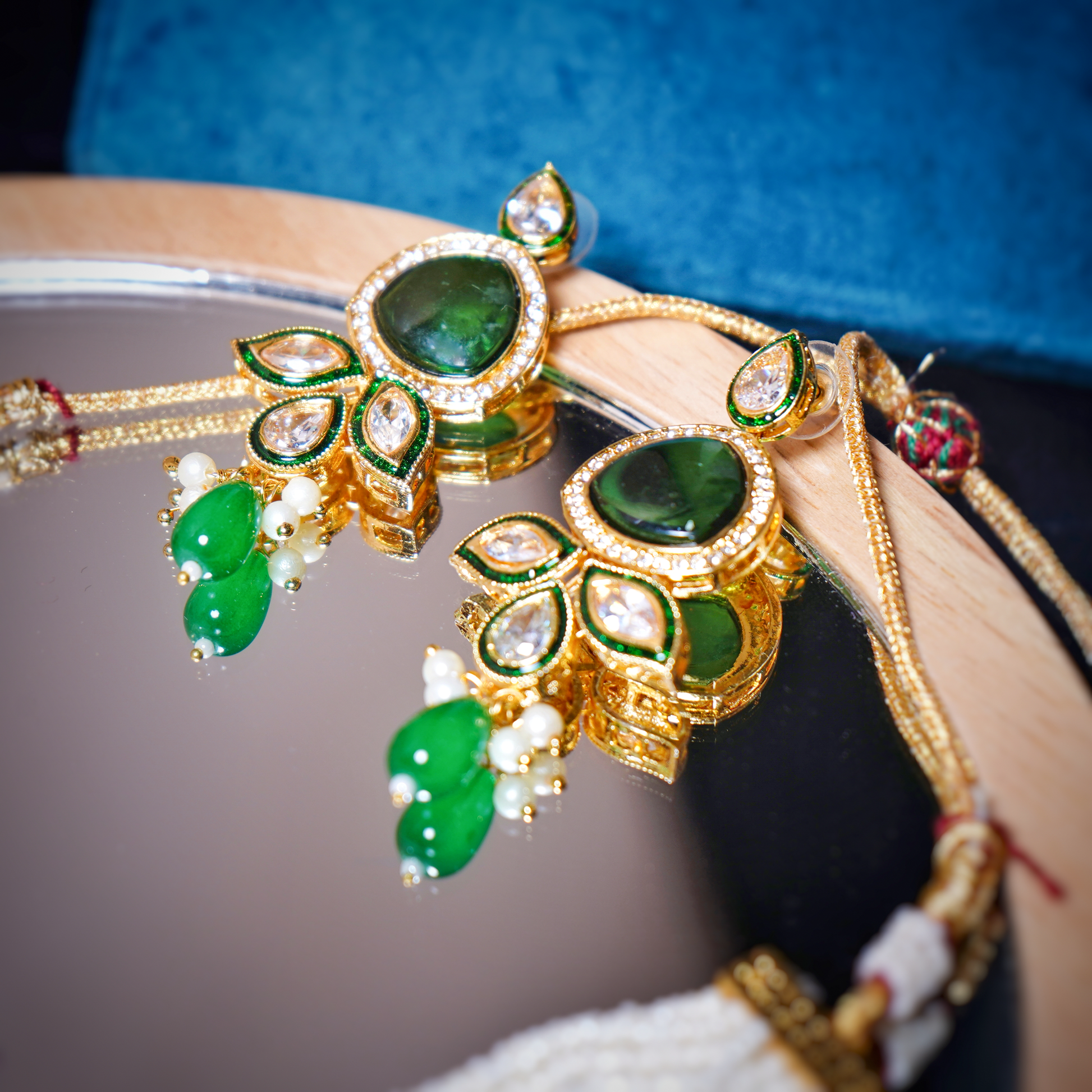 Beautiful Pearl Designer Choker set - Chaandi Rivaaz