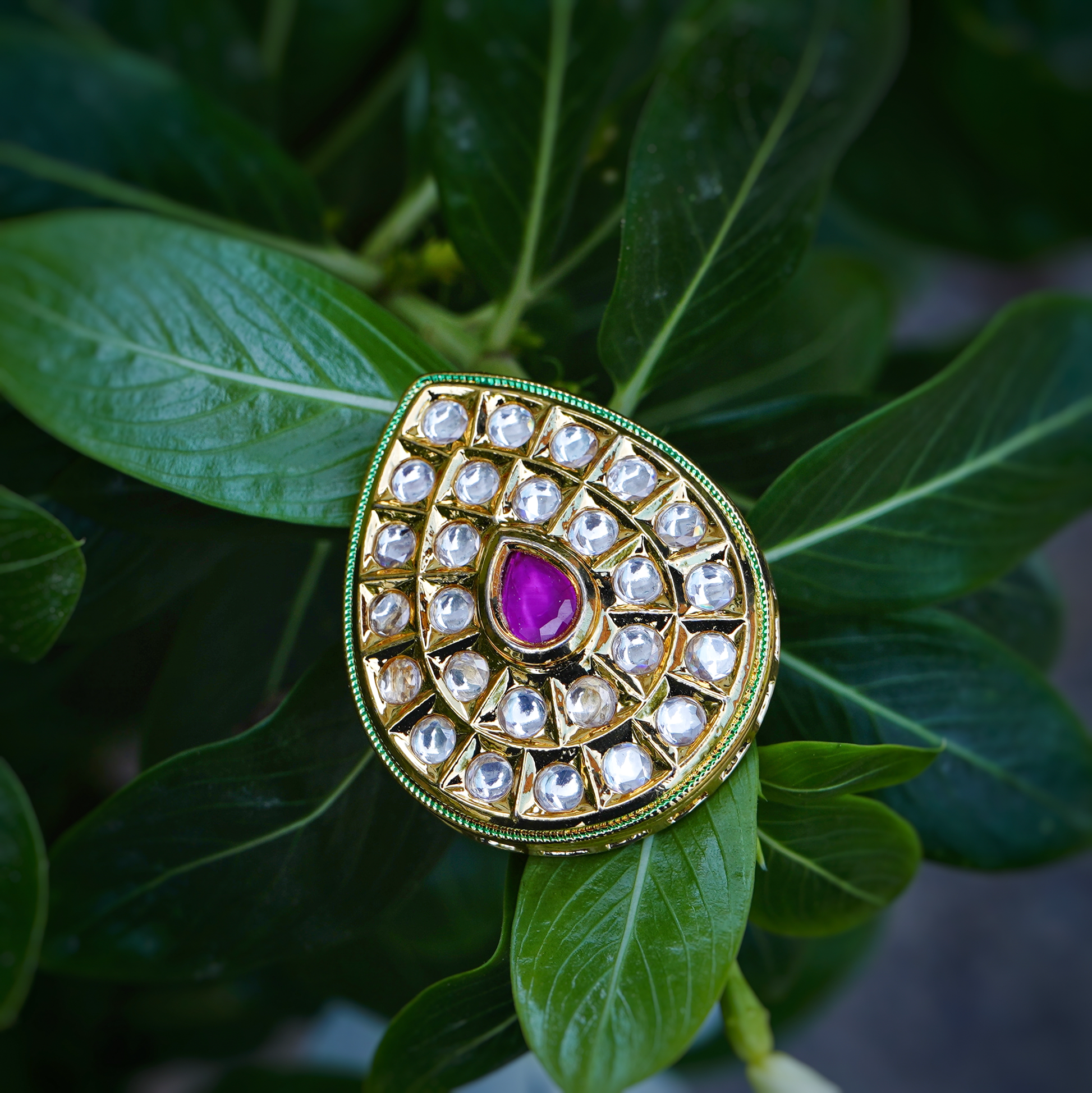 Sheena’s Kundan Cocktail Rings - Chaandi Rivaaz