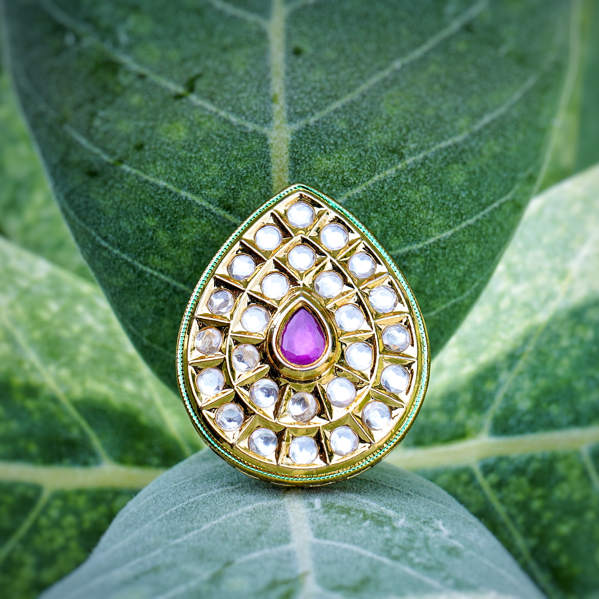 Sheena’s Kundan Cocktail Rings - Chaandi Rivaaz