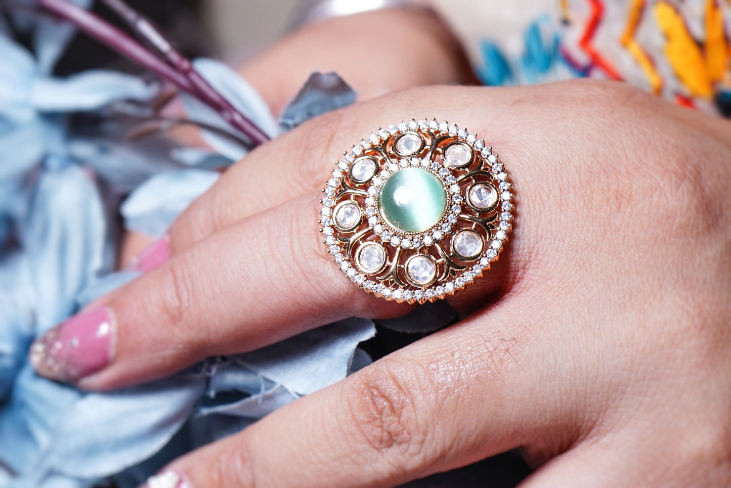 Rosie's Designer Cocktail Rings - Chaandi Rivaaz