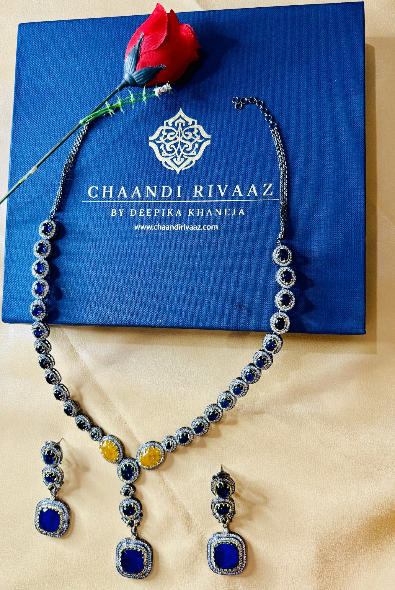 Royal Sabyasachi's Designer Necklace Set - Chaandi Rivaaz