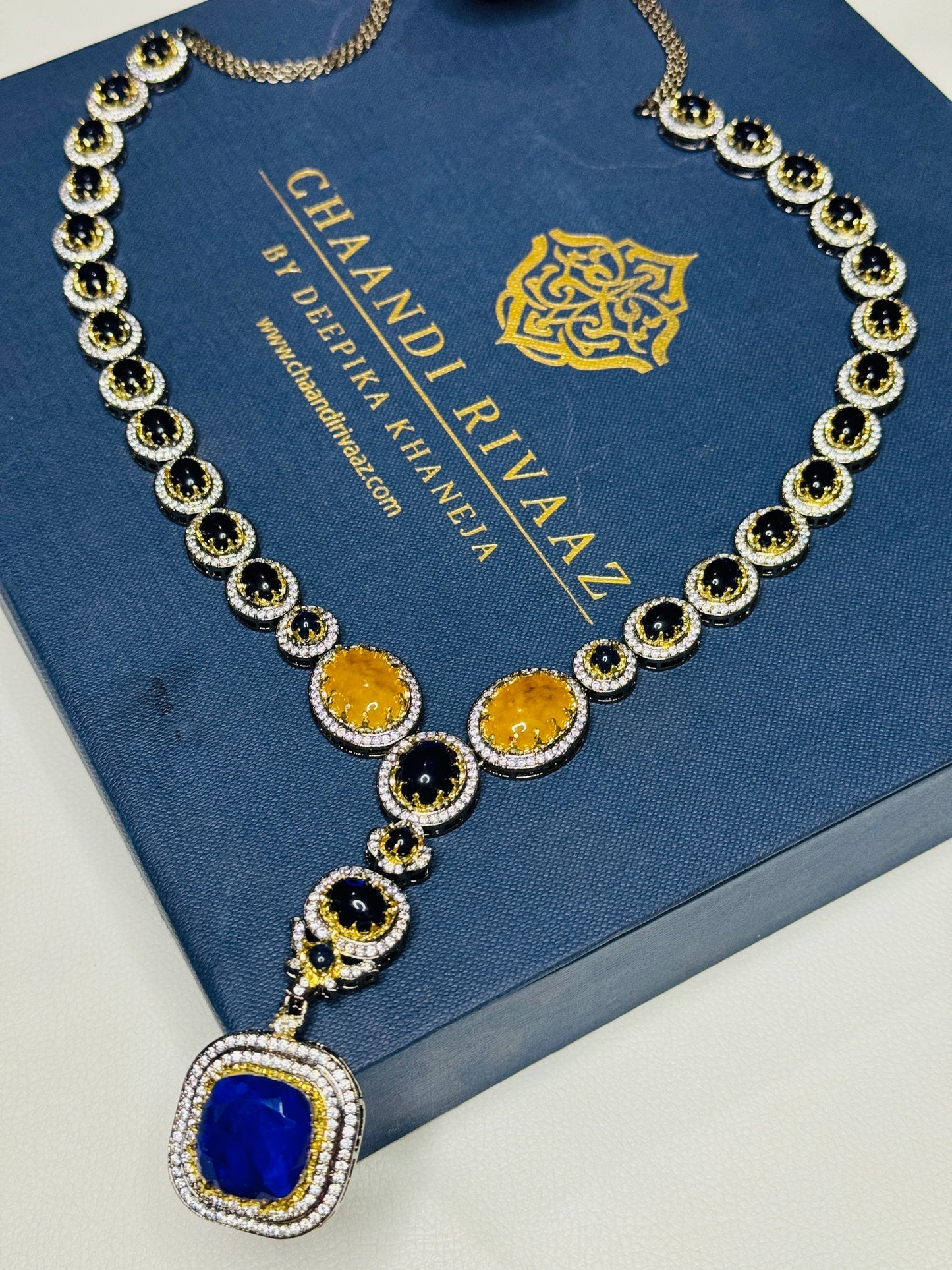 Royal Sabyasachi's Designer Necklace Set - Chaandi Rivaaz