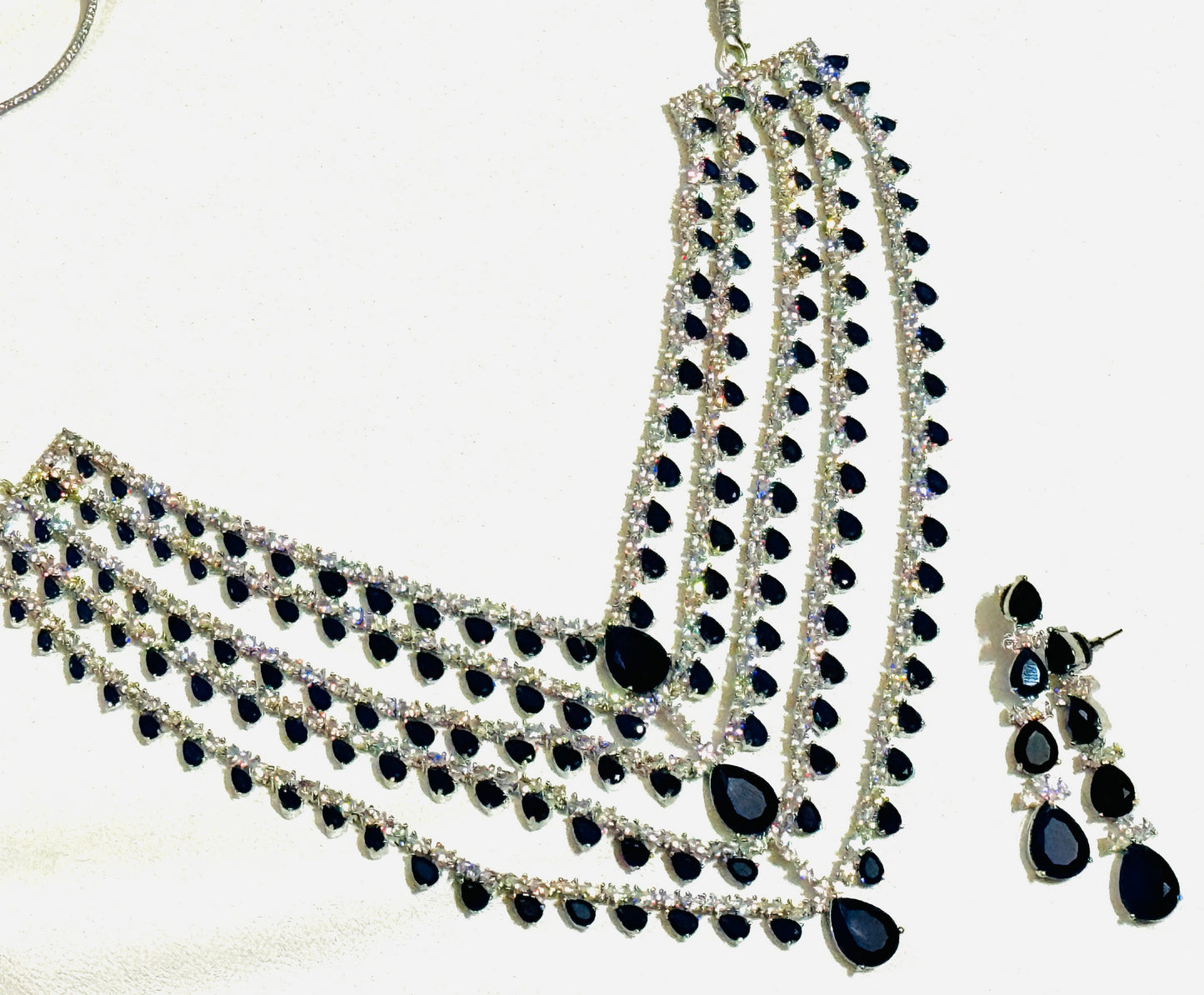 Beautiful Five Layered Designer Necklace set - Chaandi Rivaaz