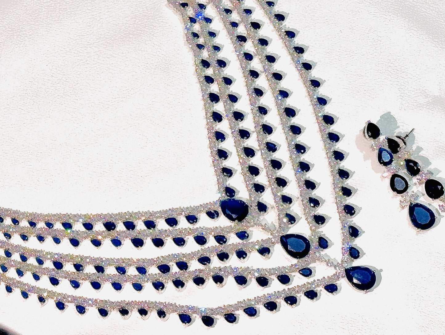 Beautiful Five Layered Designer Necklace set - Chaandi Rivaaz