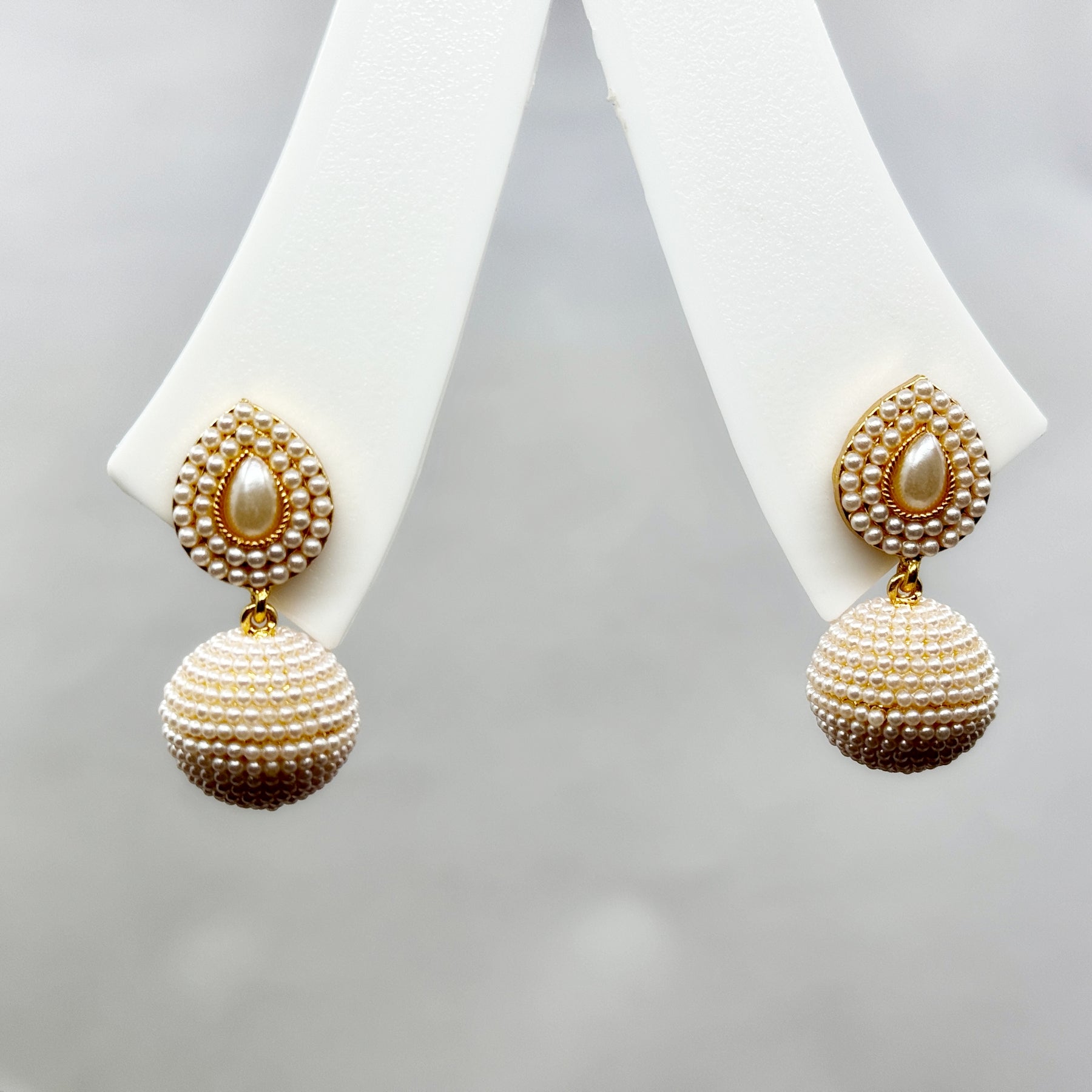 Ball Designer Pearl Earrings - Chaandi Rivaaz