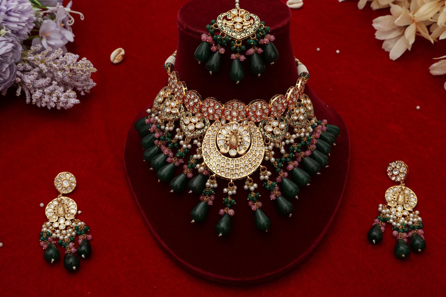 ChaandiRivaaz ‘s Signature Peacock Choker Set - Chaandi Rivaaz