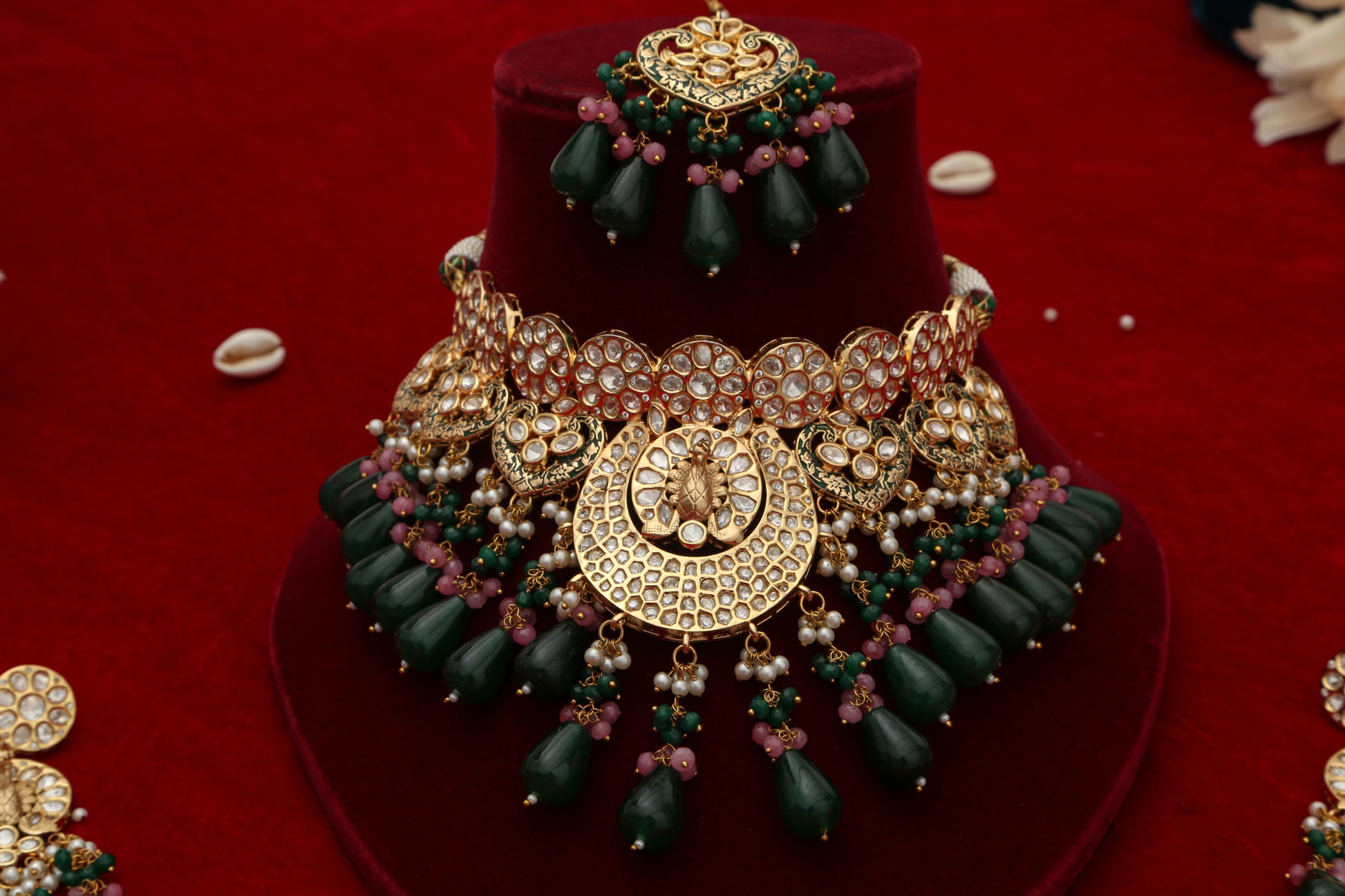 ChaandiRivaaz ‘s Signature Peacock Choker Set - Chaandi Rivaaz