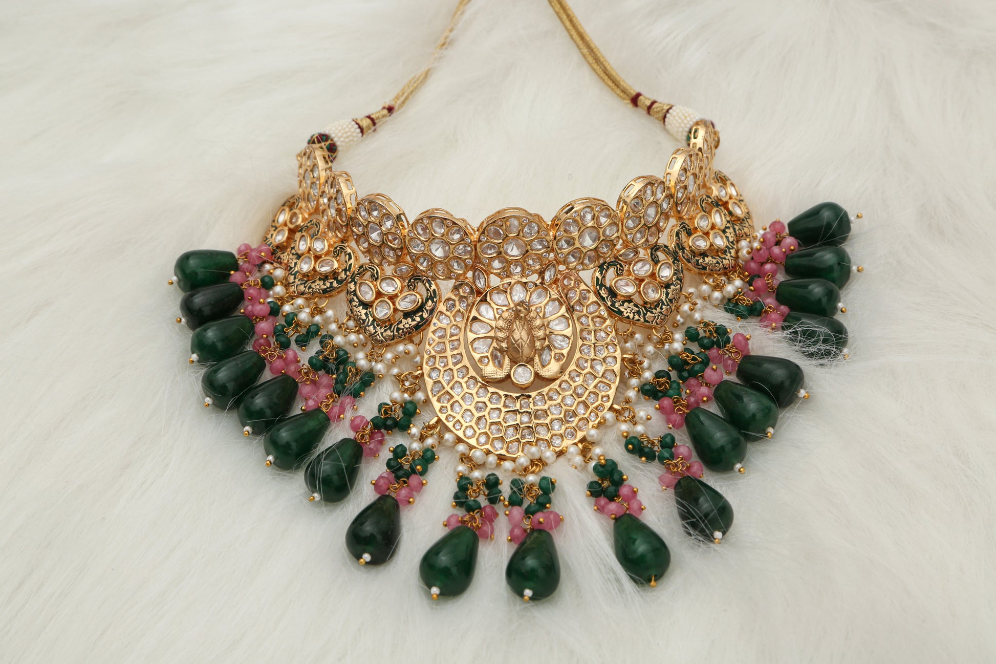 ChaandiRivaaz ‘s Signature Peacock Choker Set - Chaandi Rivaaz