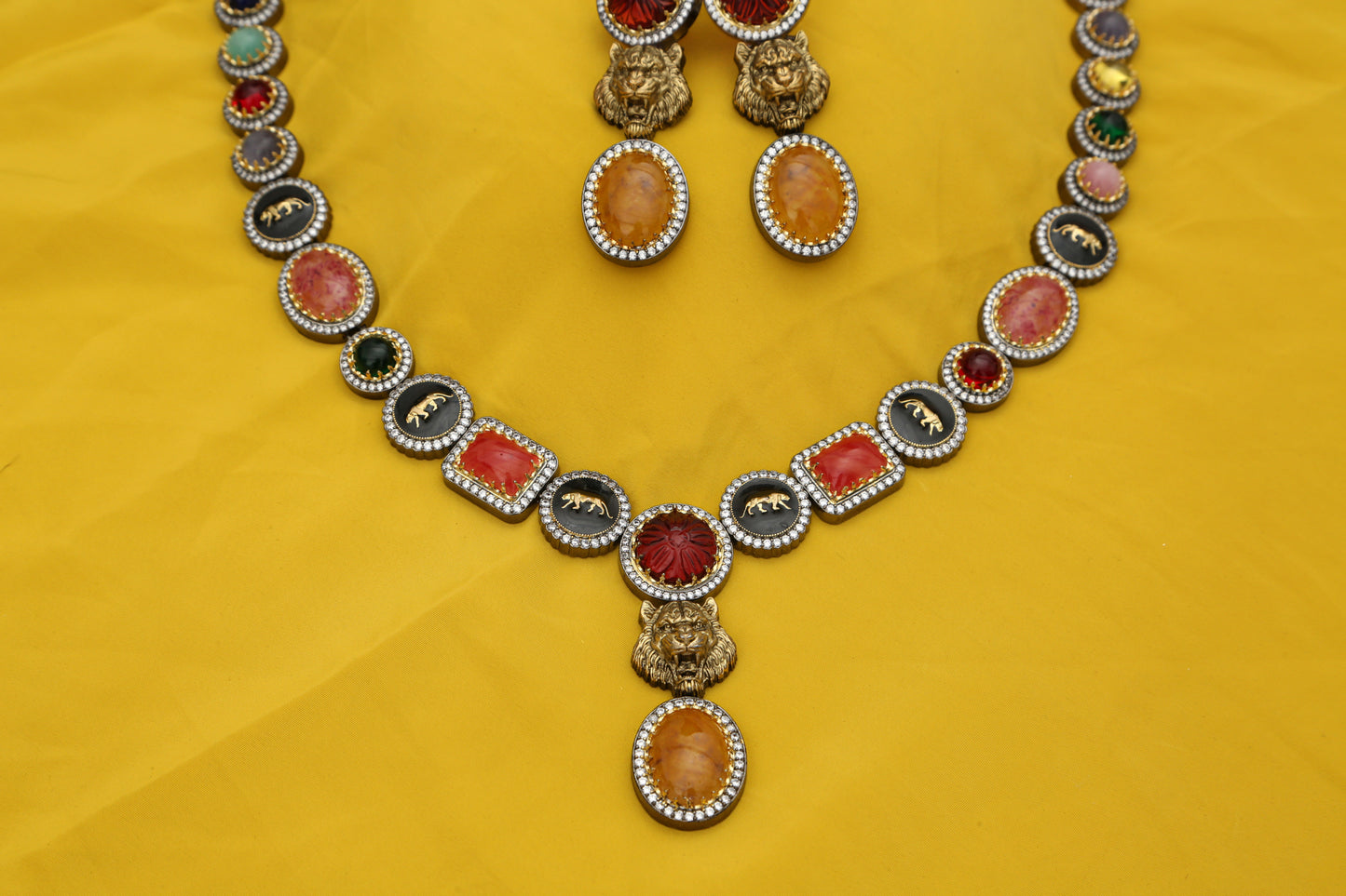 Nayaab Sabyasachi Designer Necklace set - Chaandi Rivaaz