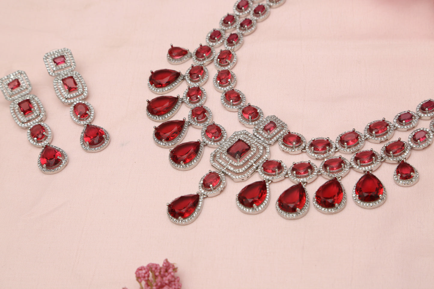 Meghna's Double Layered Designer Necklace set - Chaandi Rivaaz