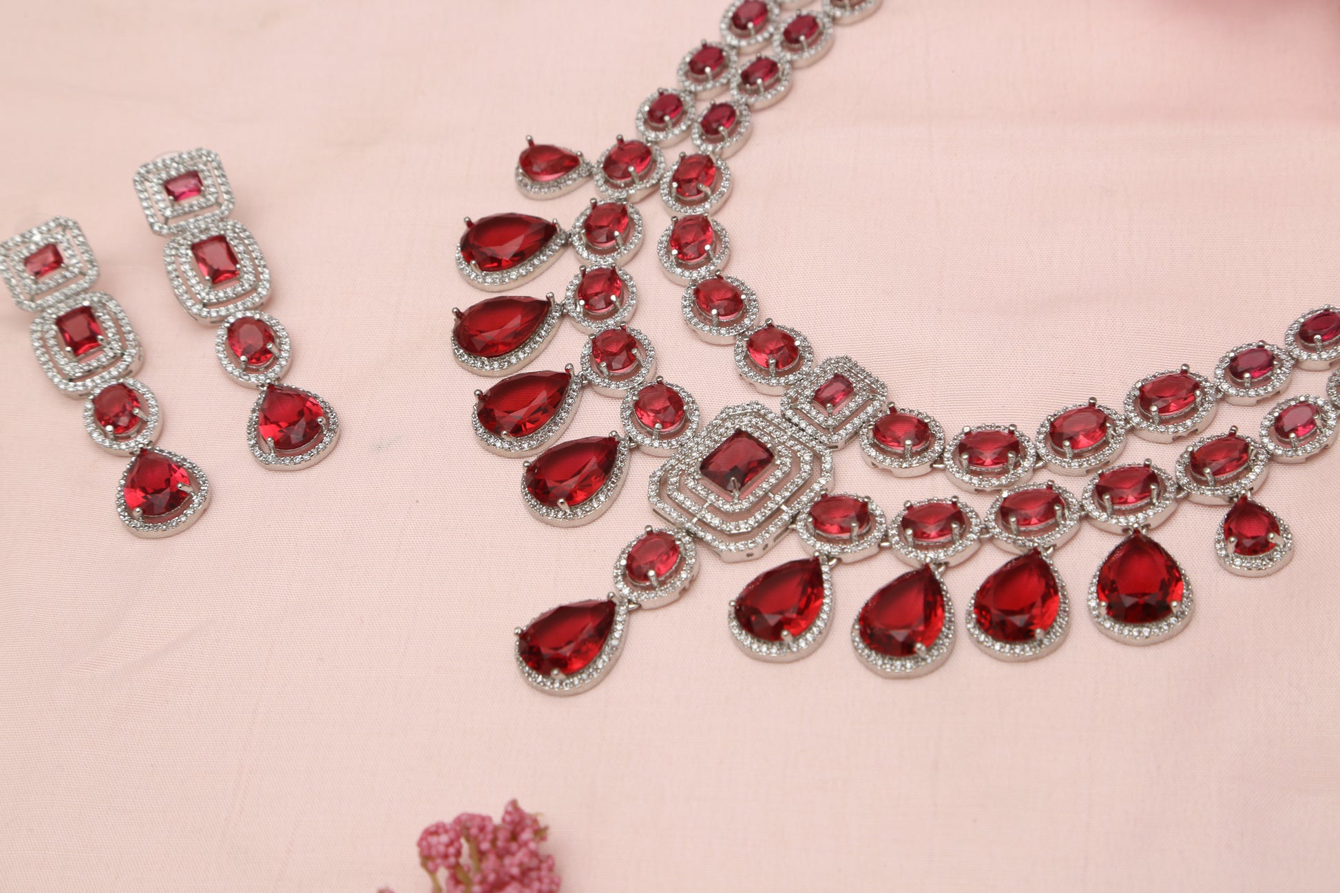 Meghna's Double Layered Designer Necklace set - Chaandi Rivaaz