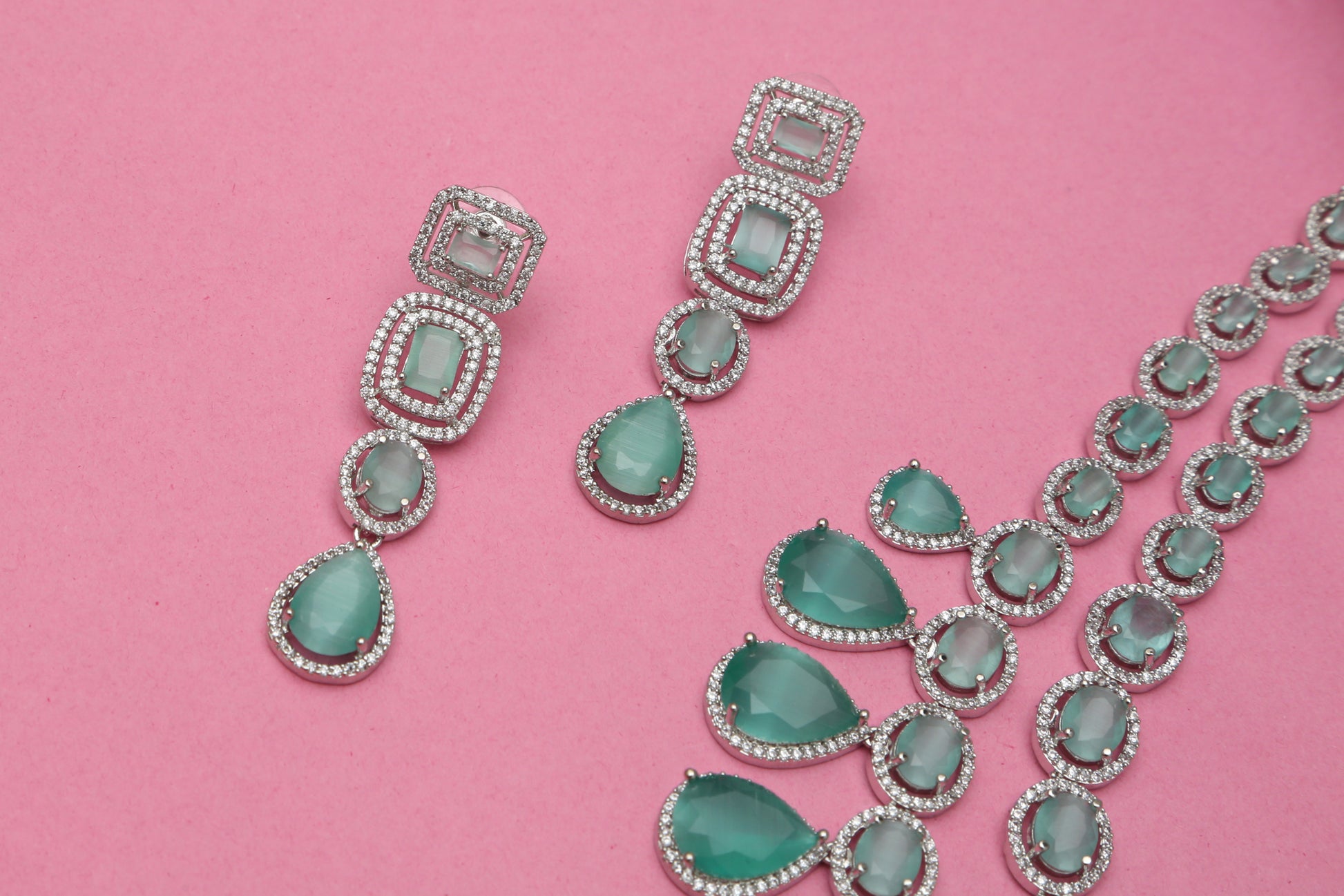 Meghna's Double Layered Designer Necklace set - Chaandi Rivaaz