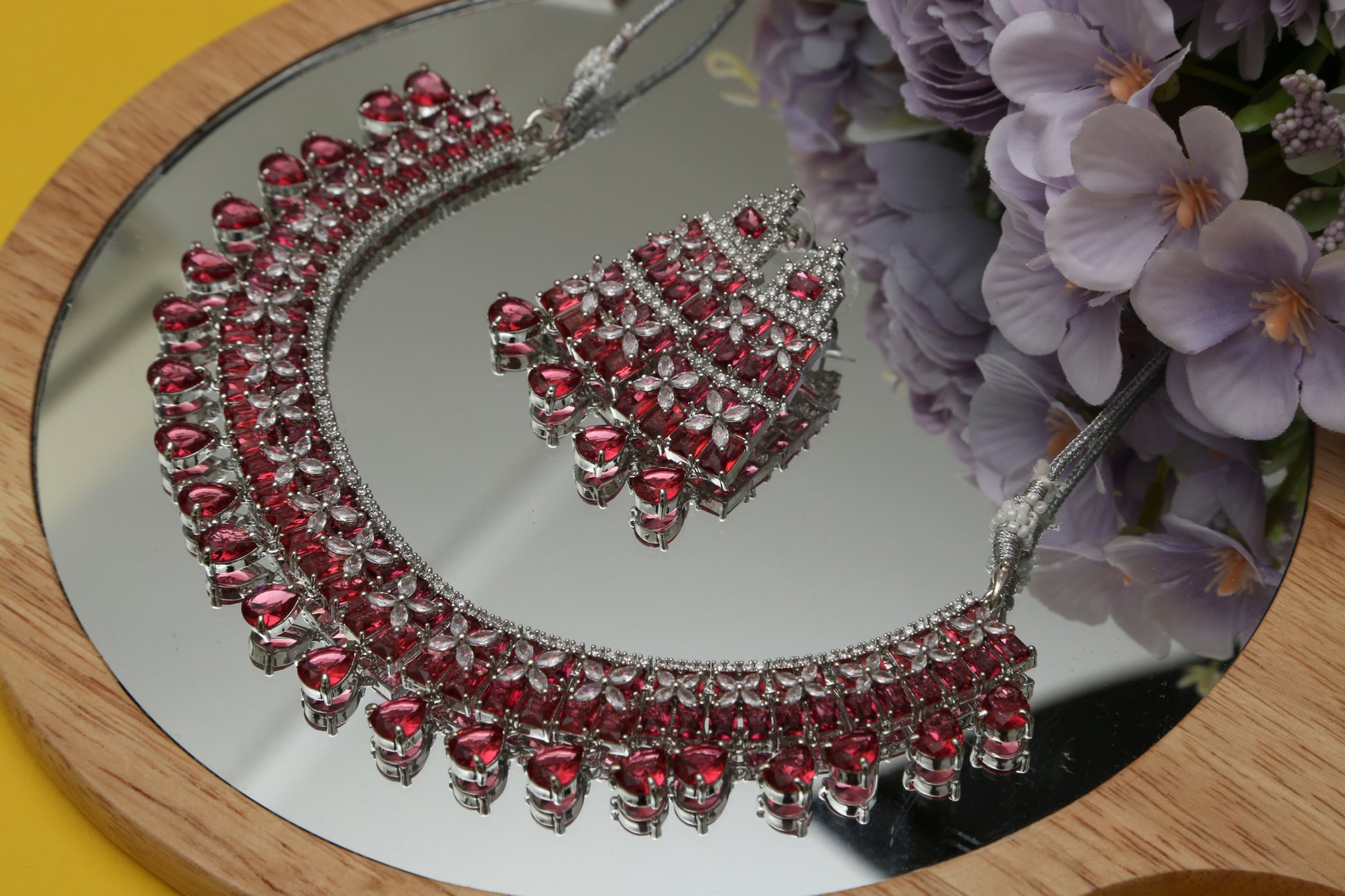 Radhika's Designer Necklace set - Chaandi Rivaaz