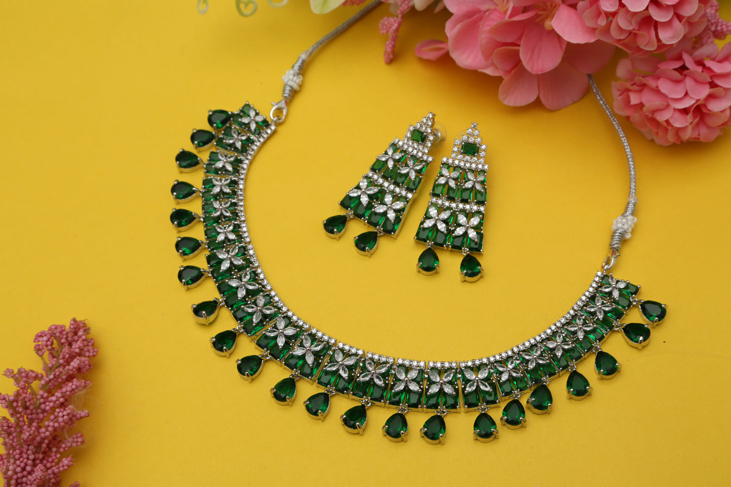 Radhika's Designer Necklace set - Chaandi Rivaaz