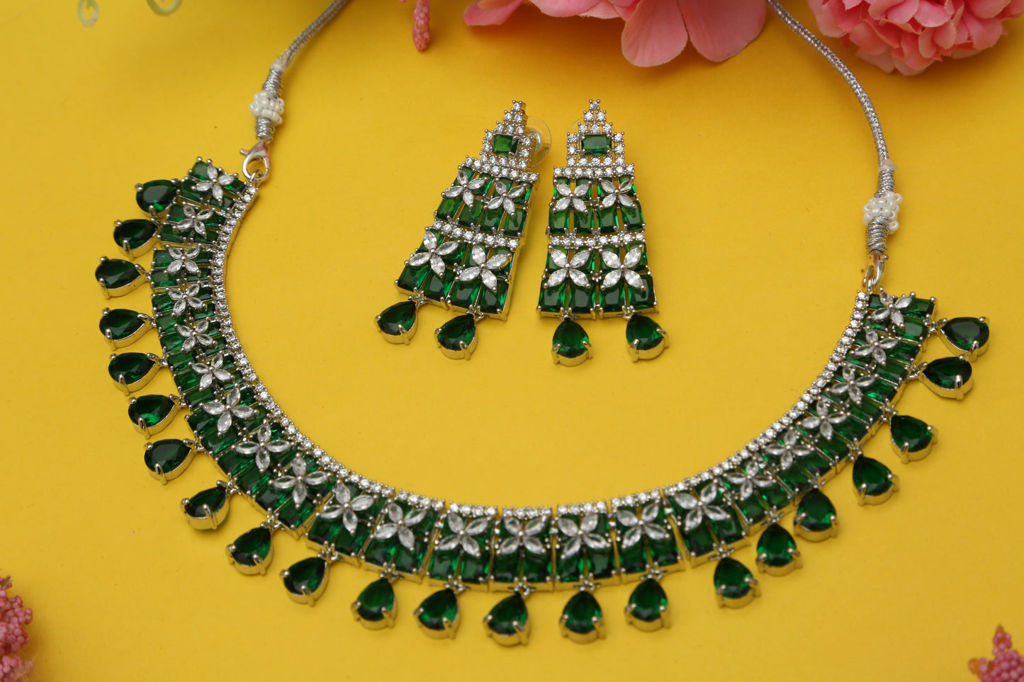 Radhika's Designer Necklace set - Chaandi Rivaaz