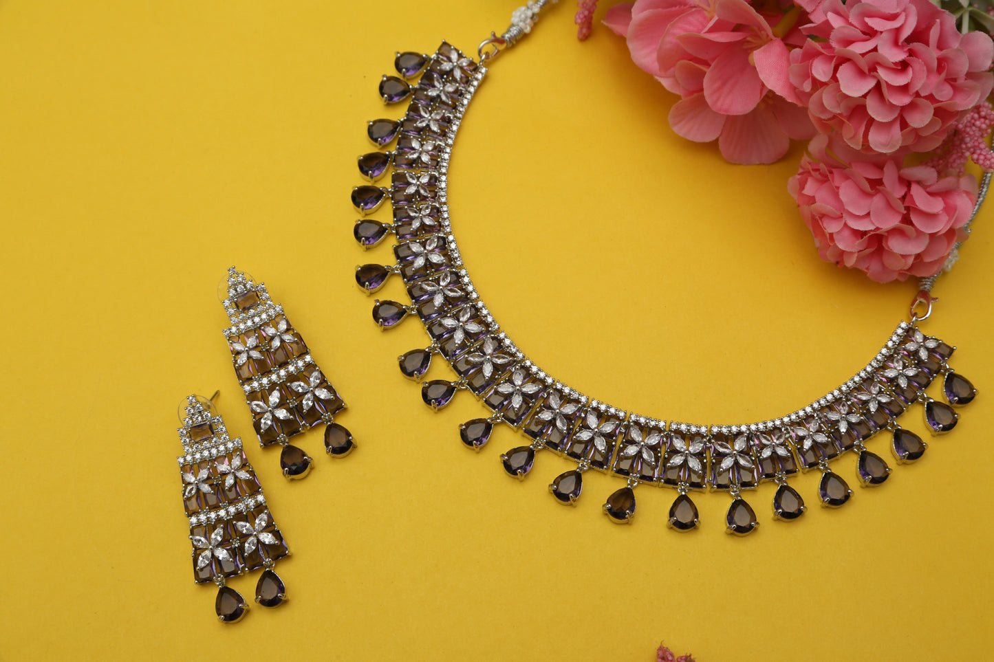 Radhika's Designer Necklace set - Chaandi Rivaaz