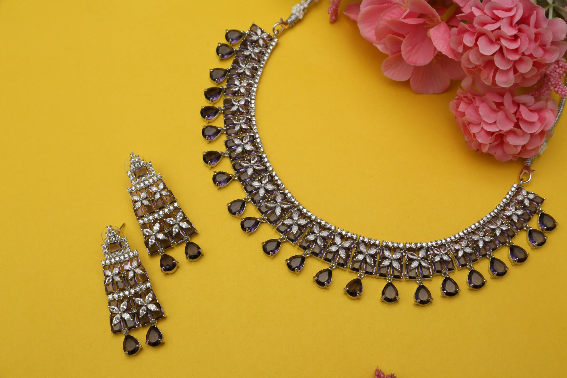 Radhika's Designer Necklace set - Chaandi Rivaaz