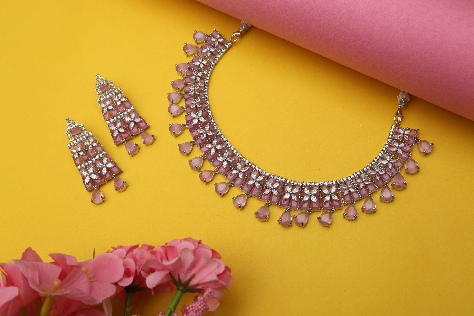 Radhika's Designer Necklace set - Chaandi Rivaaz