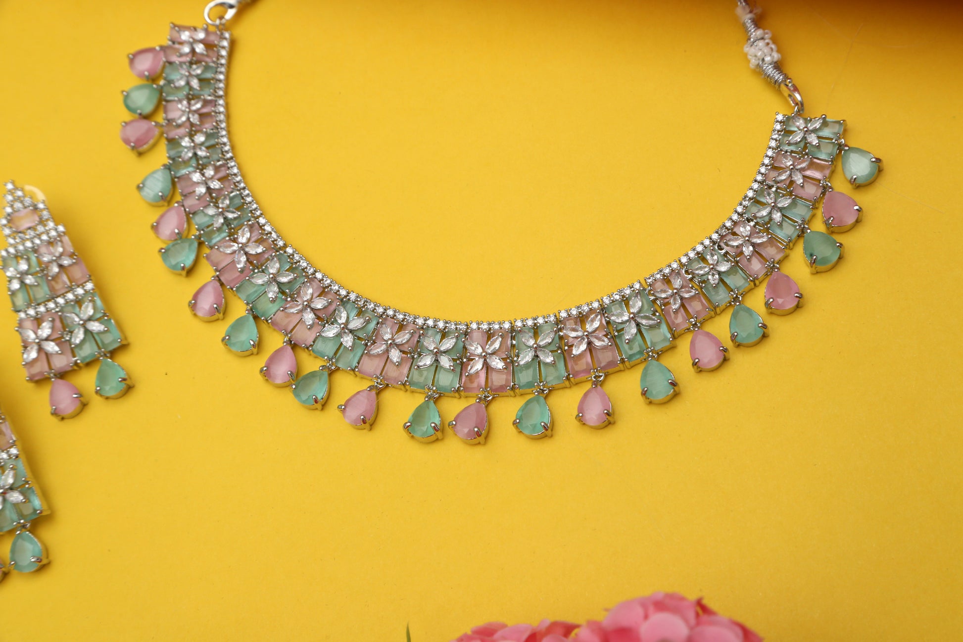 Radhika's Designer Necklace set - Chaandi Rivaaz