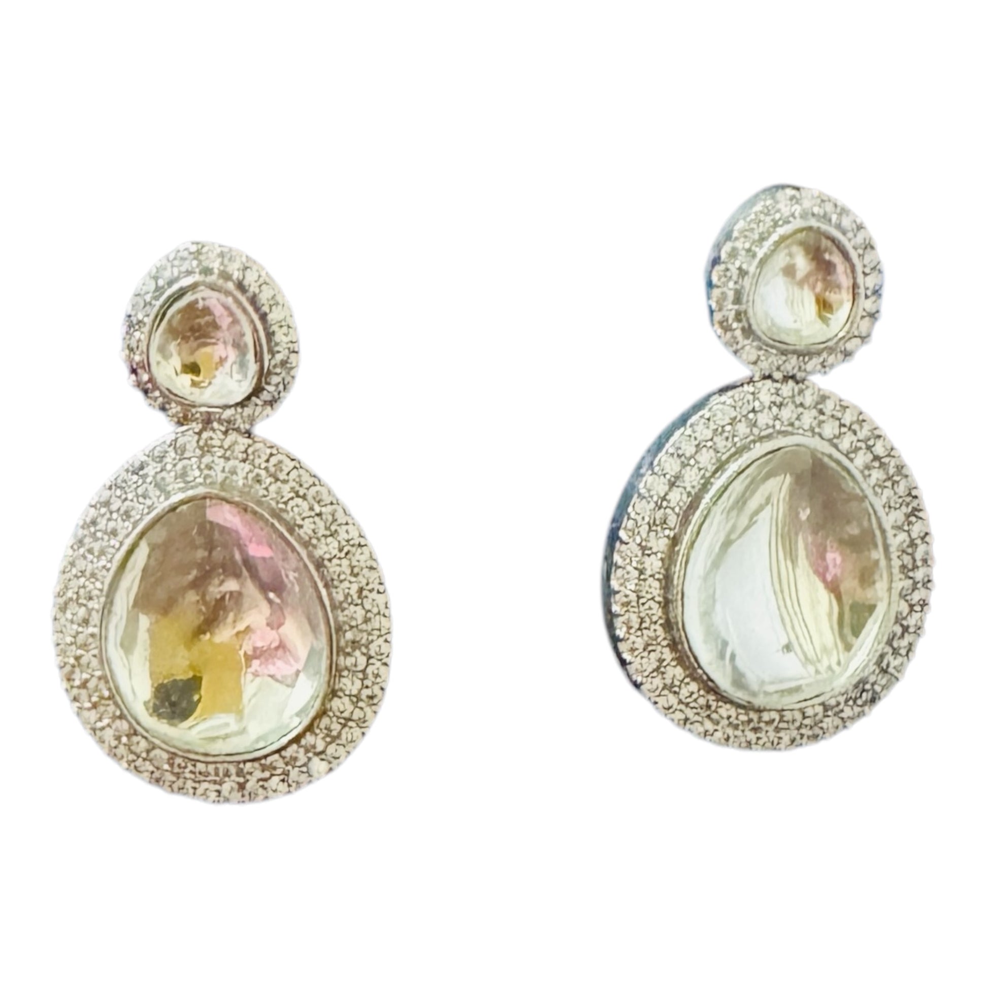 Elegant Designer Kundan Earrings - Chaandi Rivaaz