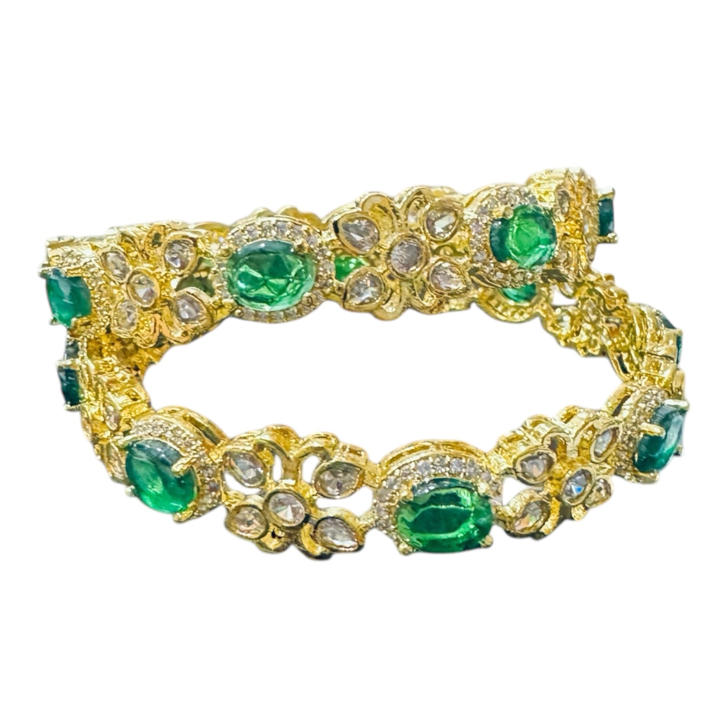Beautiful Diamond Floral Designer Bangles
