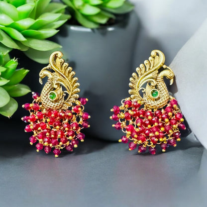 Beautiful Peacock Earrings - Chaandi Rivaaz