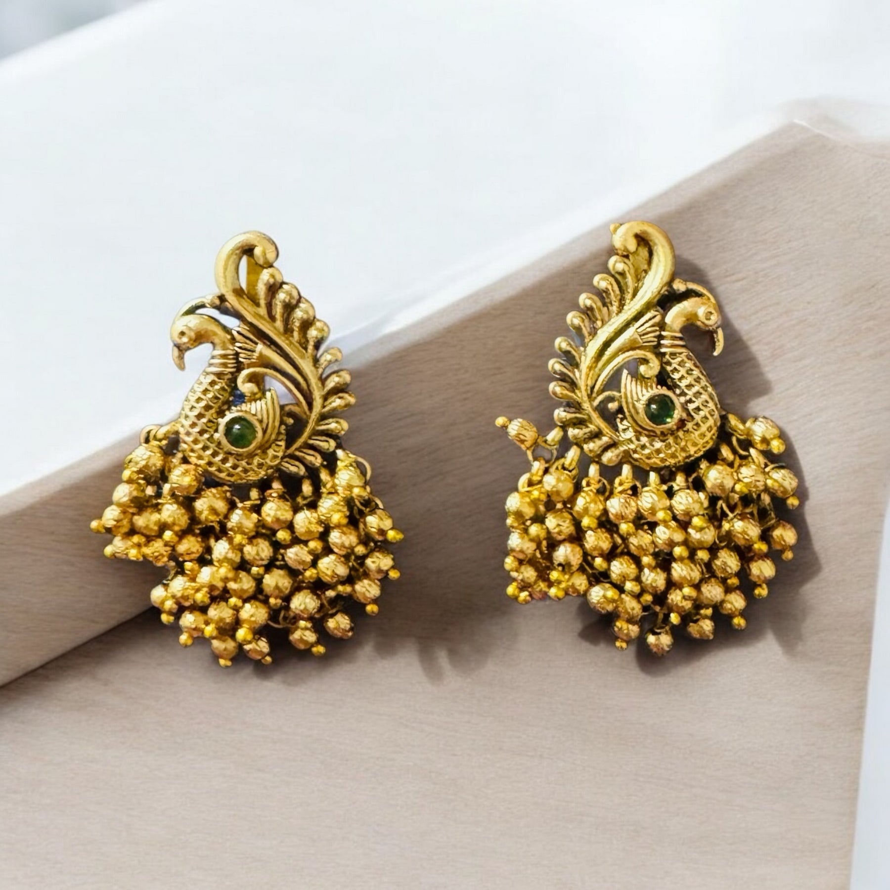 Beautiful Peacock Earrings - Chaandi Rivaaz