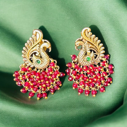 Beautiful Peacock Earrings - Chaandi Rivaaz